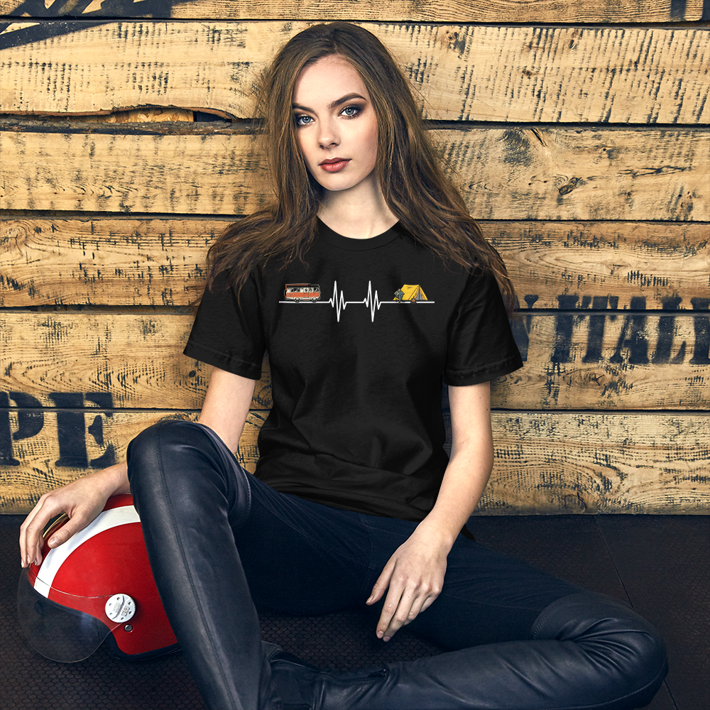 Mein Herz schlägt für Camping T-Shirt - Perfekt für Outdoor-Fans!