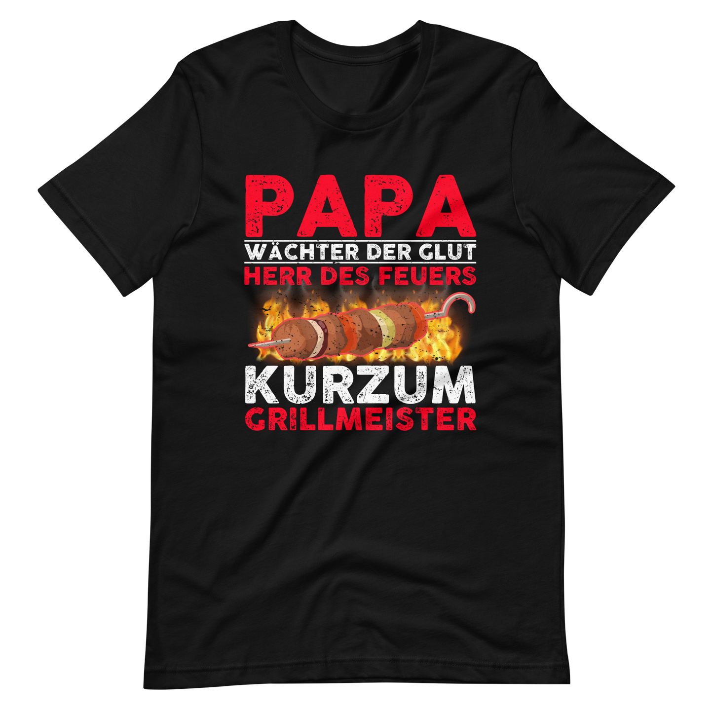 Grillmeister T-Shirt für Papas - Lustiges Geschenk für Grillfans