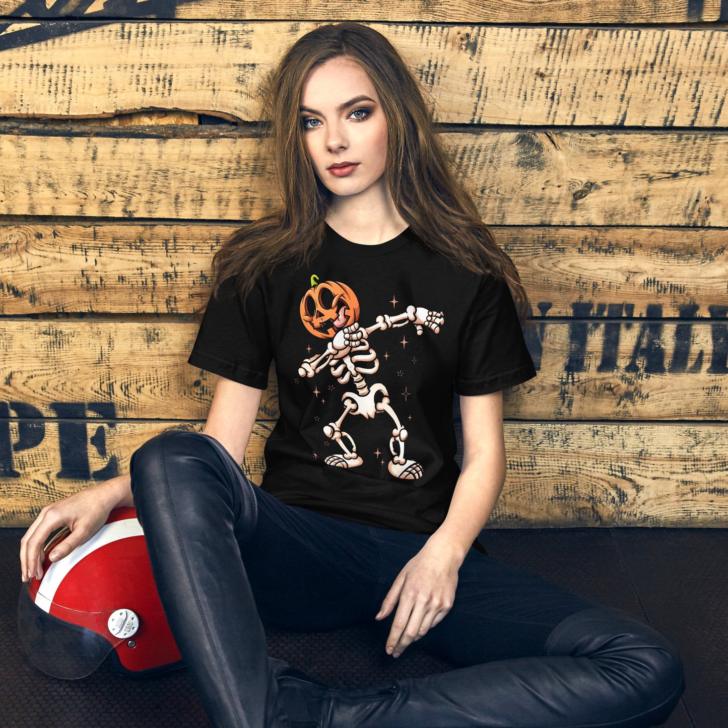 Halloween T-Shirt: Dancing Skull - Tanzendes Skelett, gruselig und stilvoll