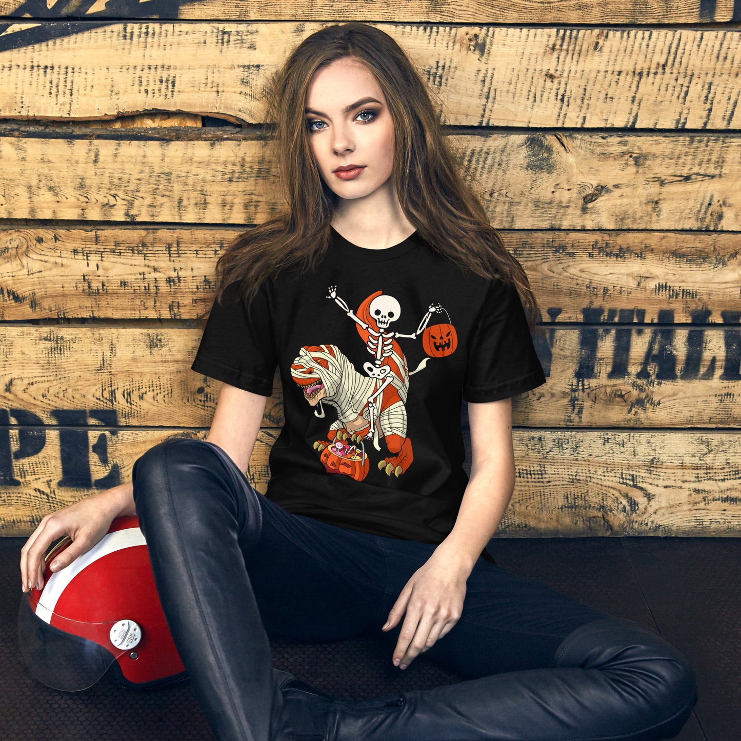 Skull T-Rex - Dino Skelett T-Shirt für einen lustigen Style