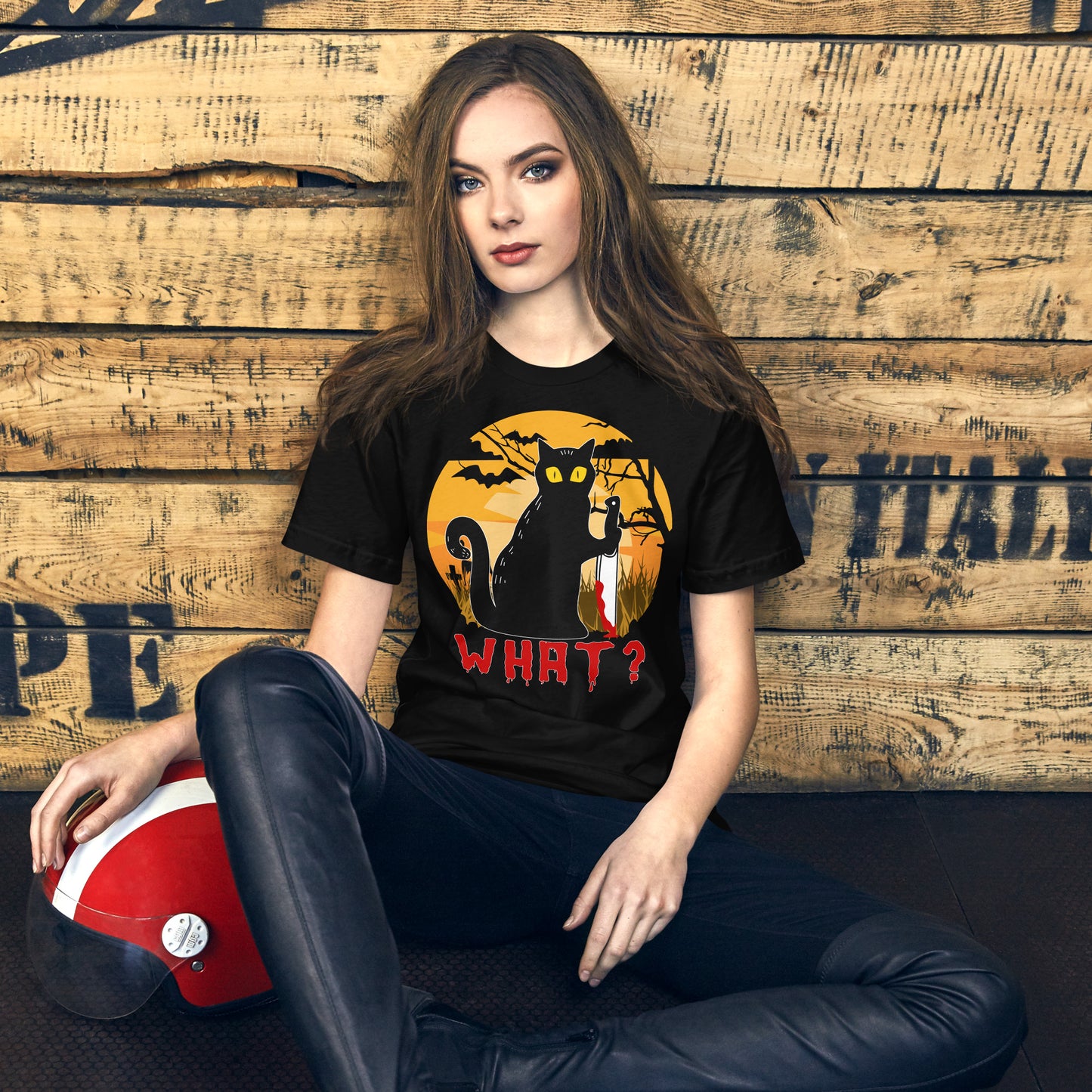 Halloween T-Shirt: WHAT. Katzen Horror - Gruselige Katzenträtsel