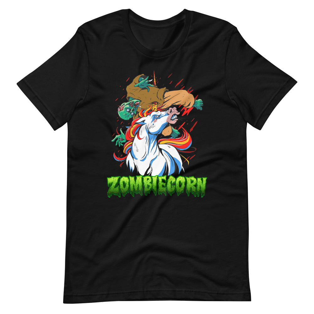 Halloween T-Shirt: Zombiecorn - Lustiges Grusel-Unicorn
