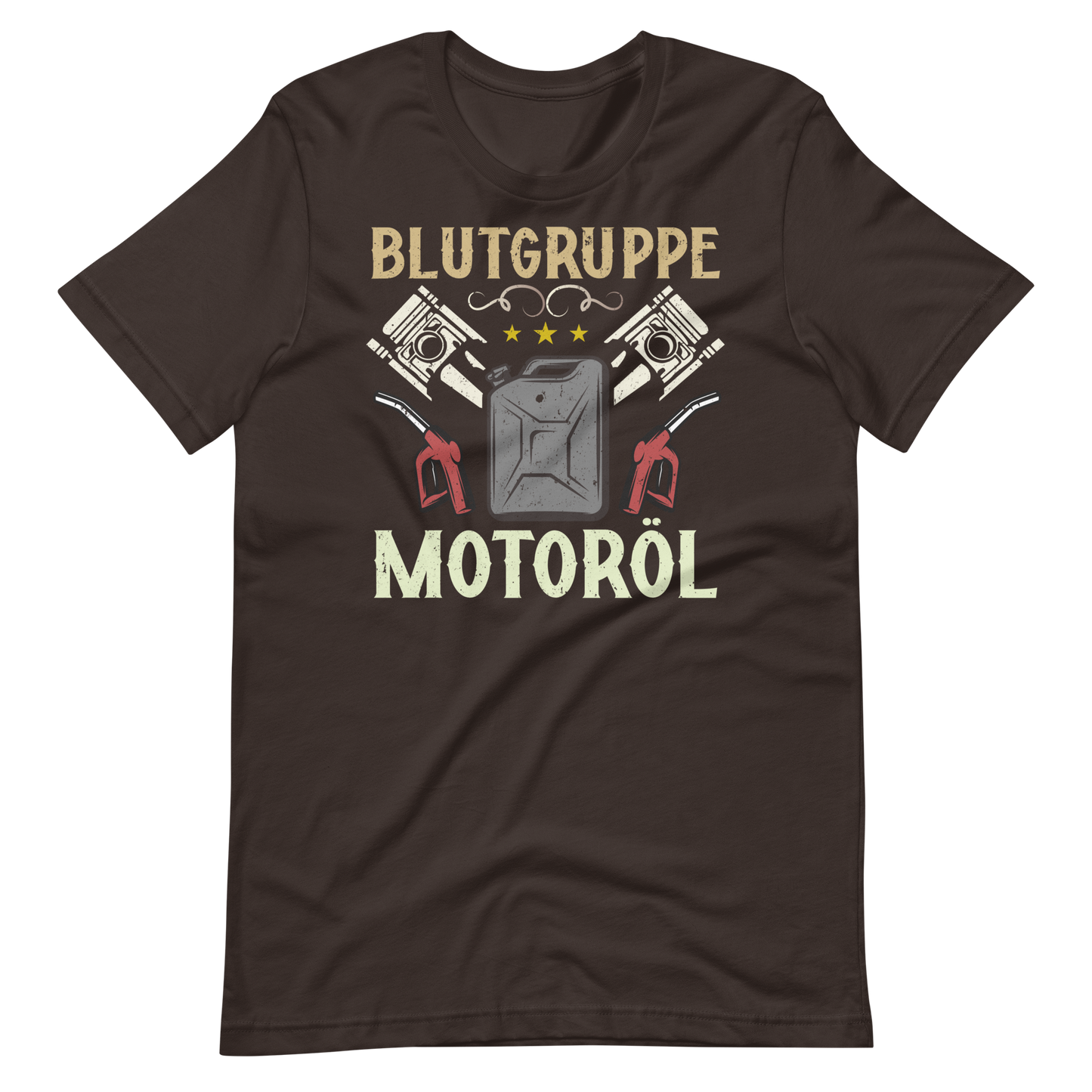 Blutgruppe Motoröl T-Shirt - Lustiges Geschenk für Auto-Enthusiasten
