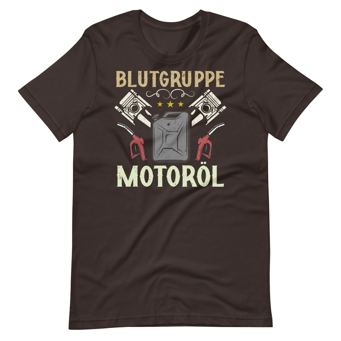 Blutgruppe Motoröl T-Shirt - Lustiges Geschenk für Auto-Enthusiasten