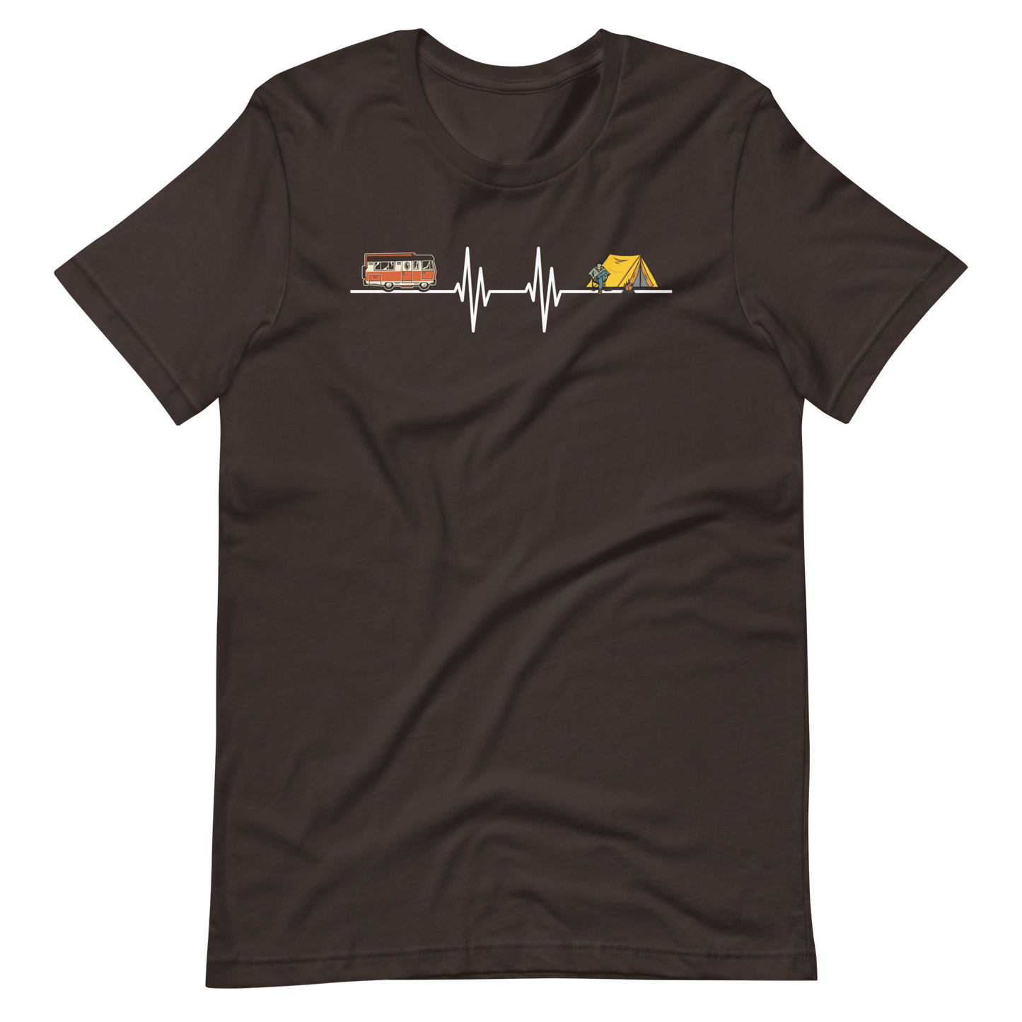 Mein Herz schlägt für Camping T-Shirt - Perfekt für Outdoor-Fans!