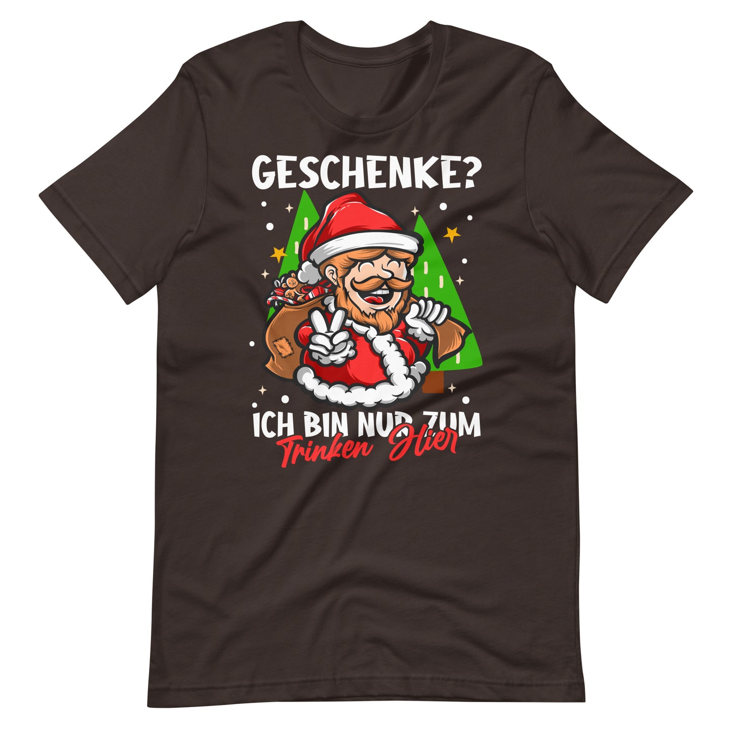 Weihnachten, hier nur zum Trinken! Lustiges Weihnachts-T-Shirt