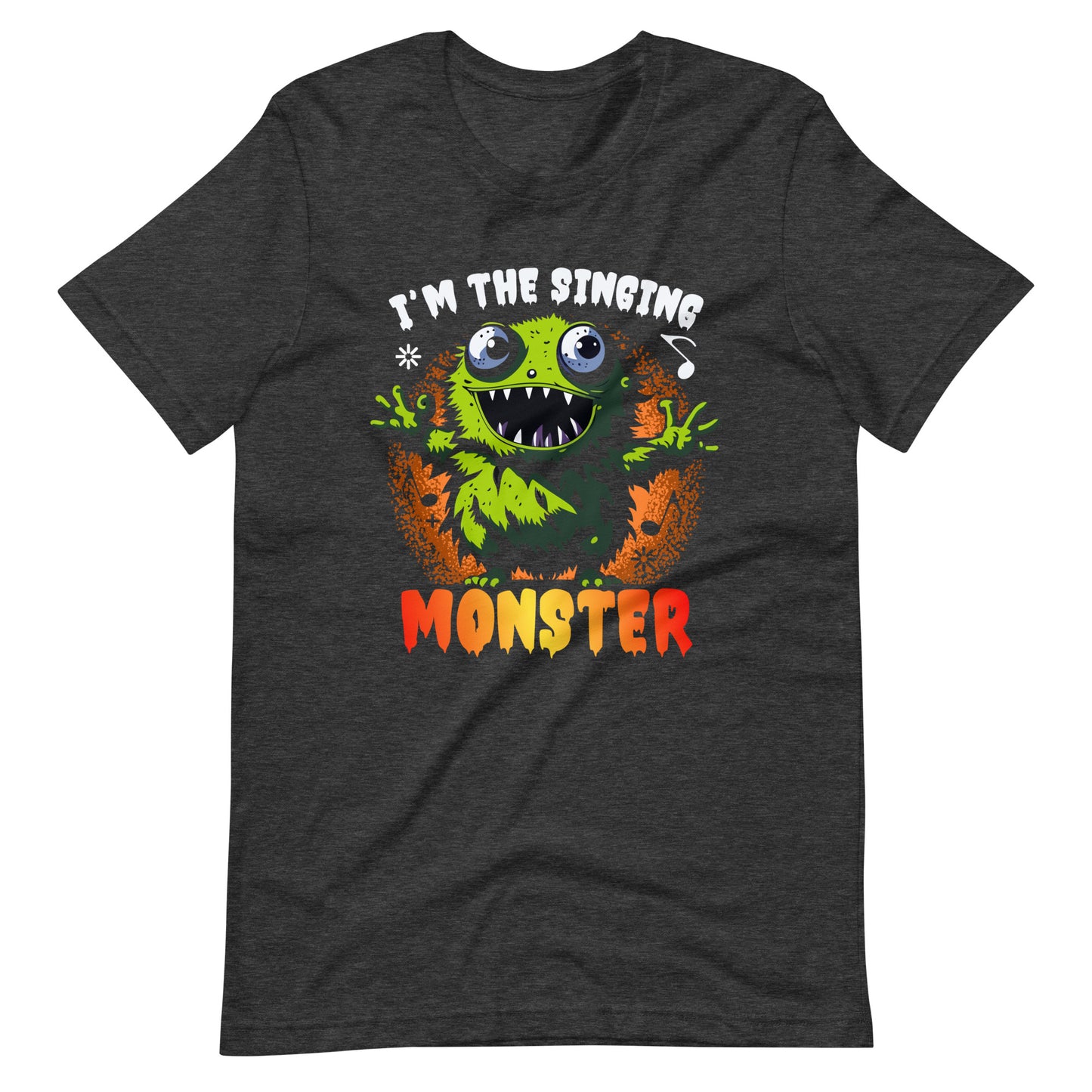 Halloween T-Shirt: I am the singing MONSTER - Spaßiges Gruselshirt