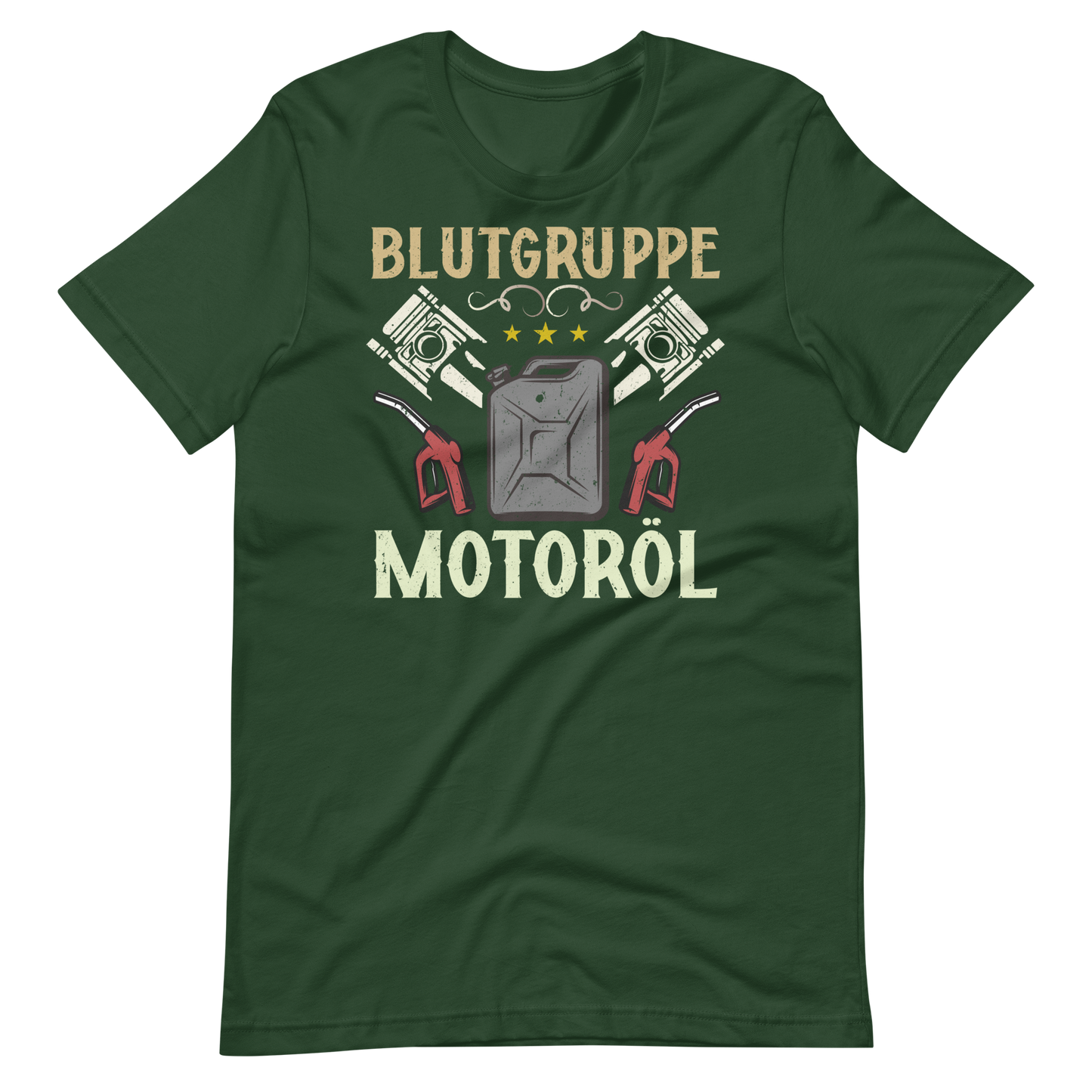 Blutgruppe Motoröl T-Shirt - Lustiges Geschenk für Auto-Enthusiasten