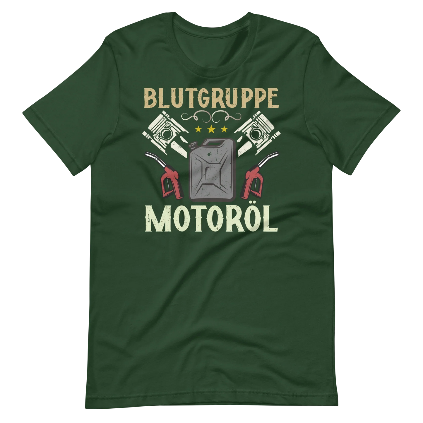 Blutgruppe Motoröl T-Shirt - Lustiges Geschenk für Auto-Enthusiasten