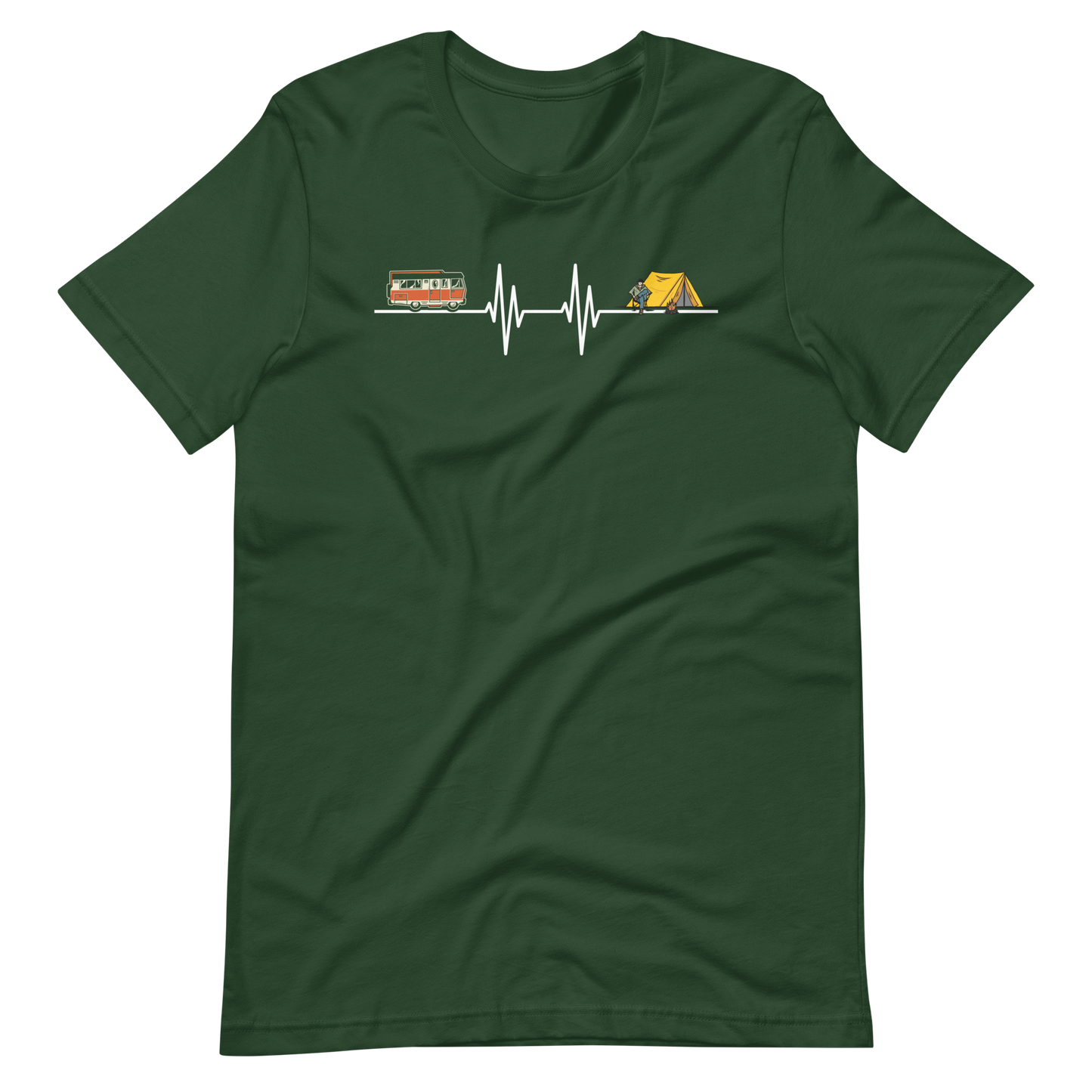 Mein Herz schlägt für Camping T-Shirt - Perfekt für Outdoor-Fans!