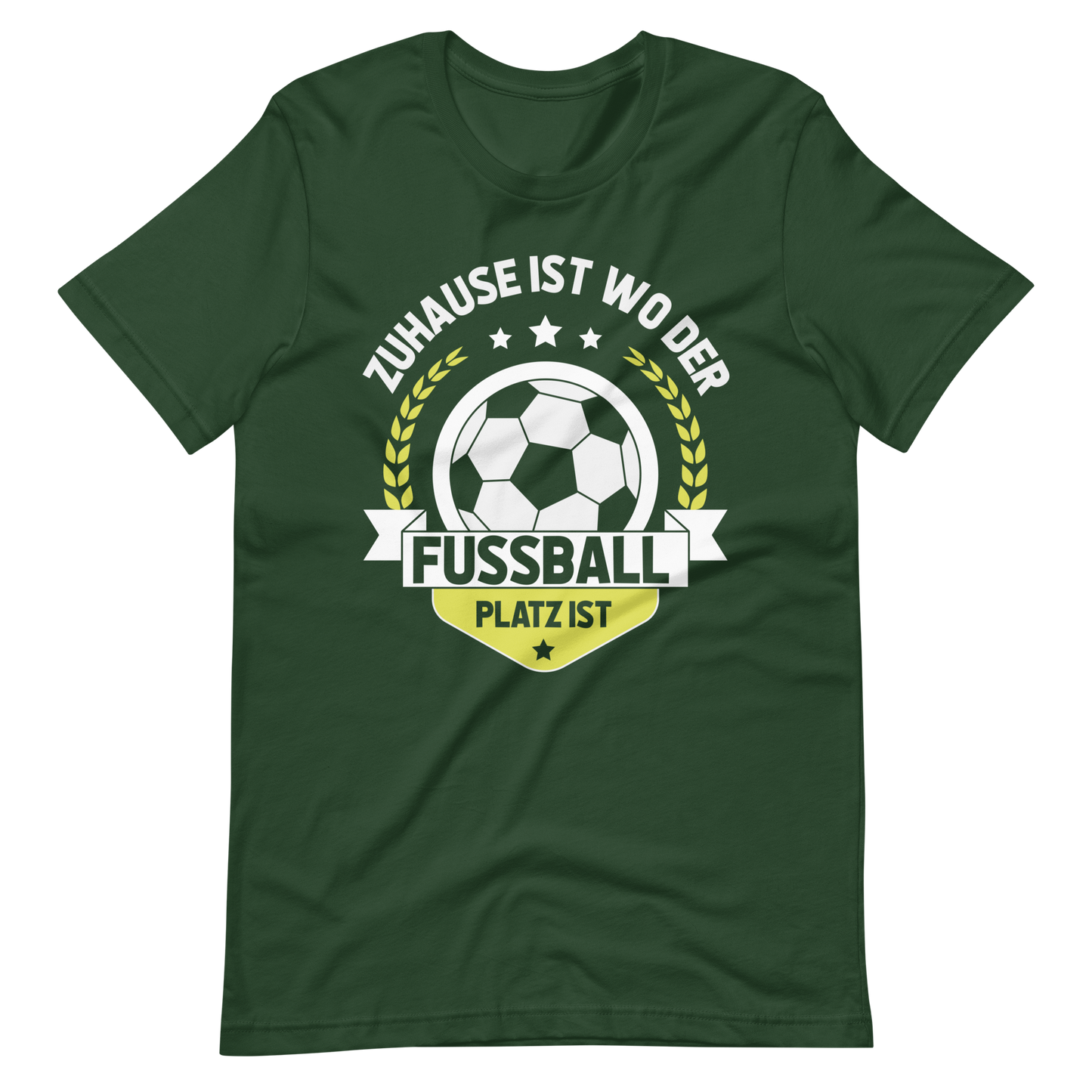 Zuhause beim Fussball - T-Shirt für echte Fans