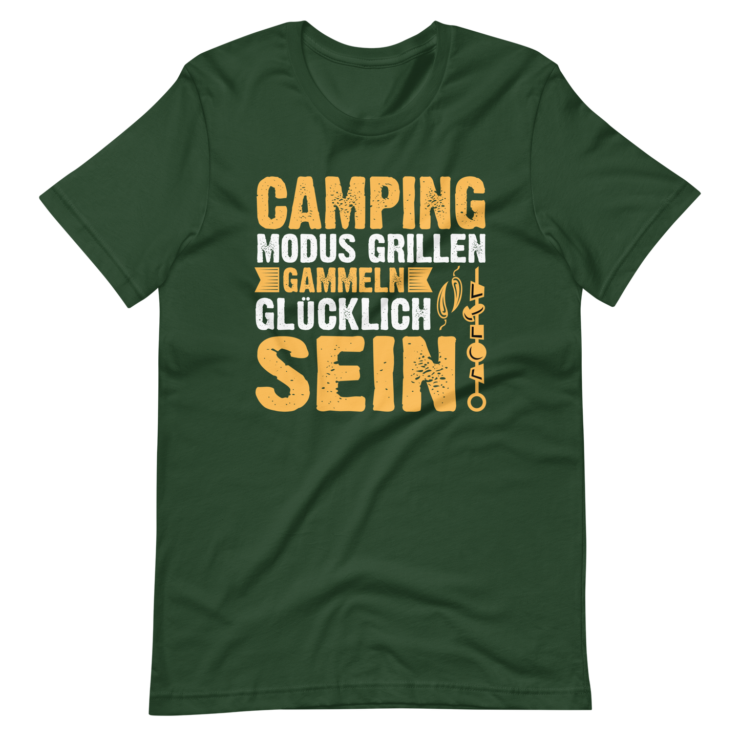 Camping Modus T-Shirt - Grillen, Gammeln, Glücklich sein