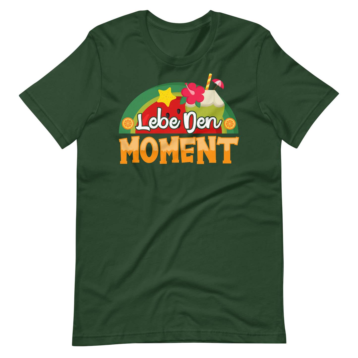 Sommer-T-Shirt "Moment leben!" | Positiver Style
