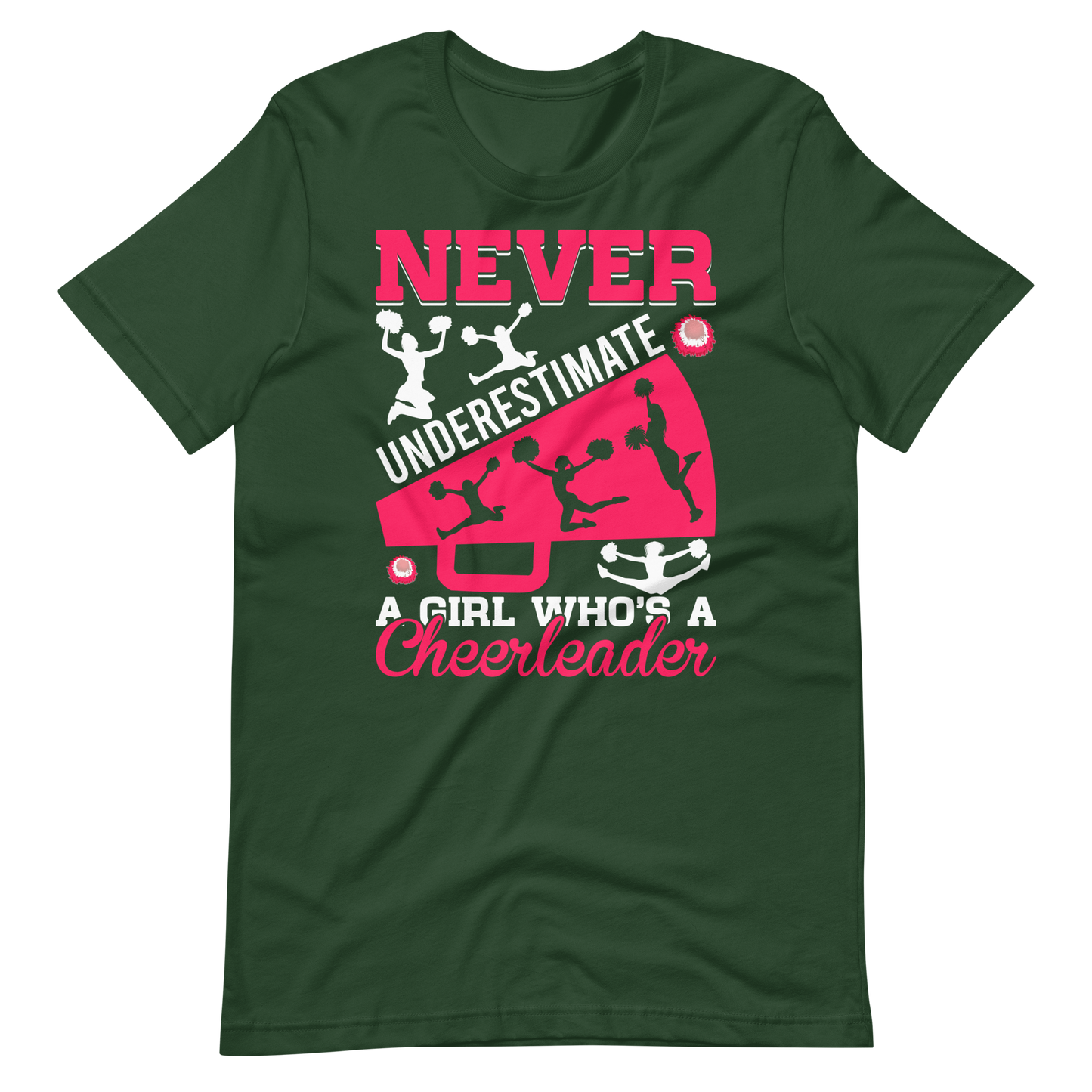 Cheerleader Shirt – Never Underestimate A Girl Who’s A Cheerleader