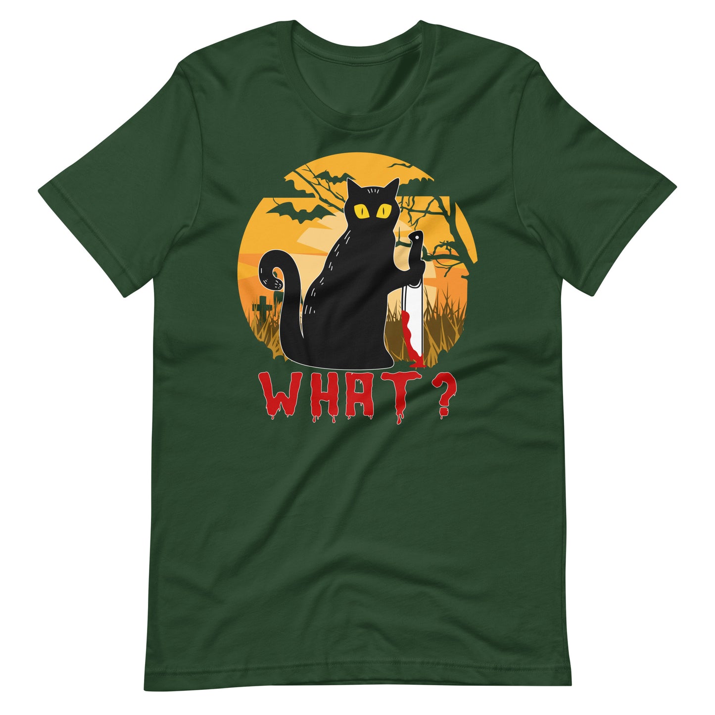 Halloween T-Shirt: WHAT. Katzen Horror - Gruselige Katzenträtsel