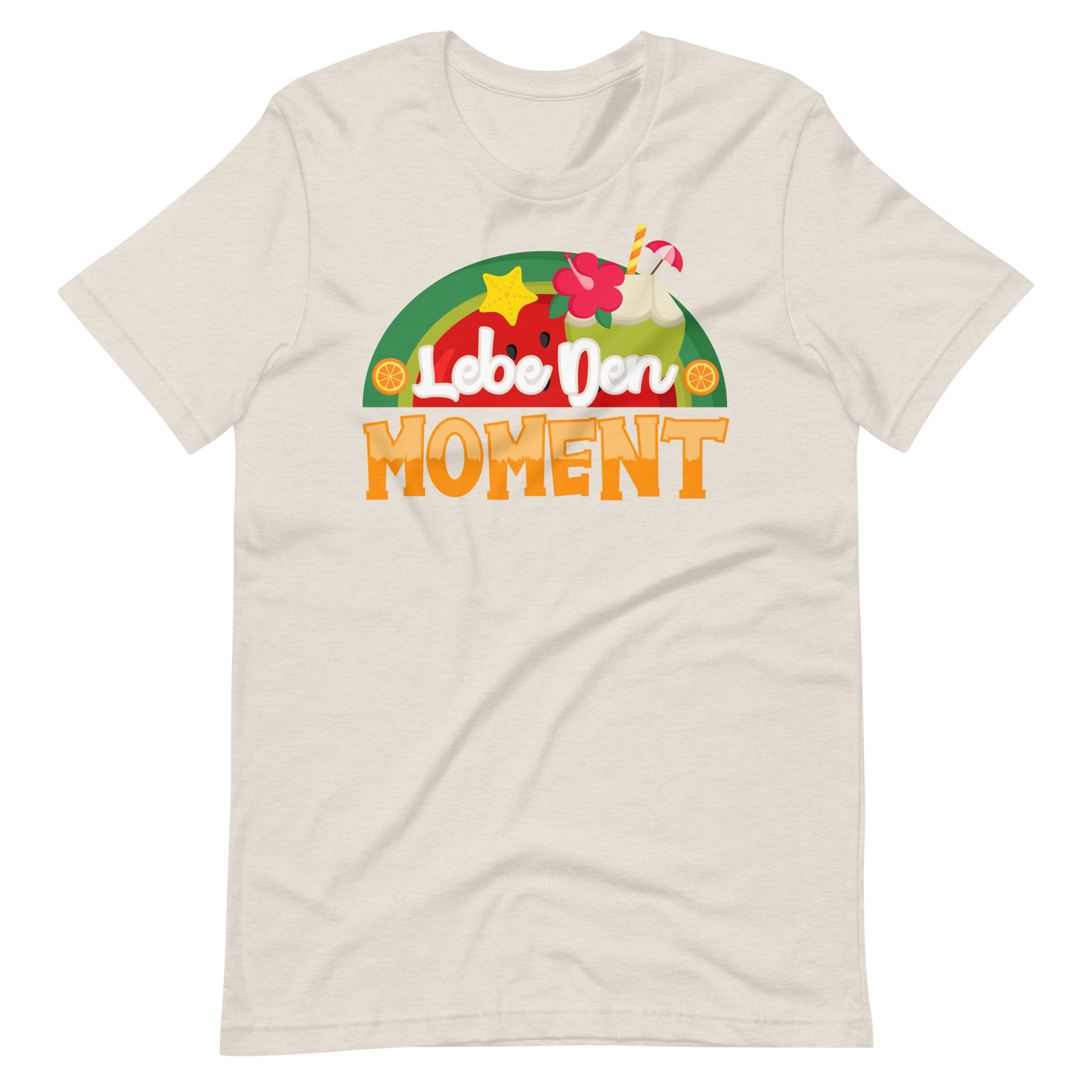 Sommer-T-Shirt "Moment leben!" | Positiver Style