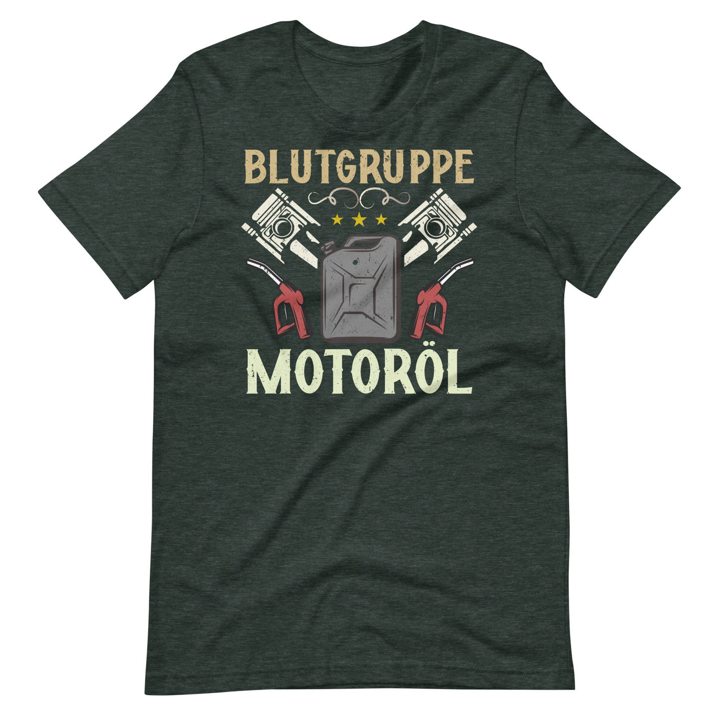 Blutgruppe Motoröl T-Shirt - Lustiges Geschenk für Auto-Enthusiasten