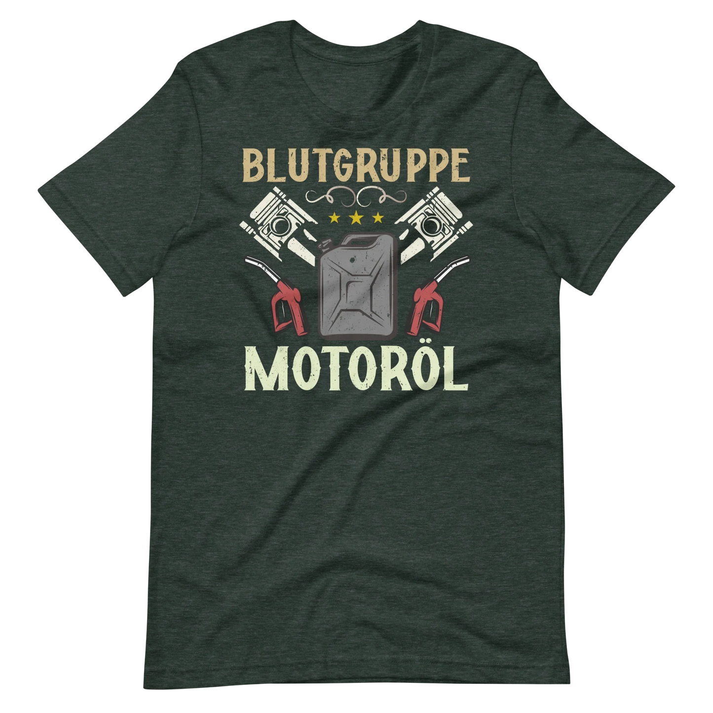 Blutgruppe Motoröl T-Shirt - Lustiges Geschenk für Auto-Enthusiasten