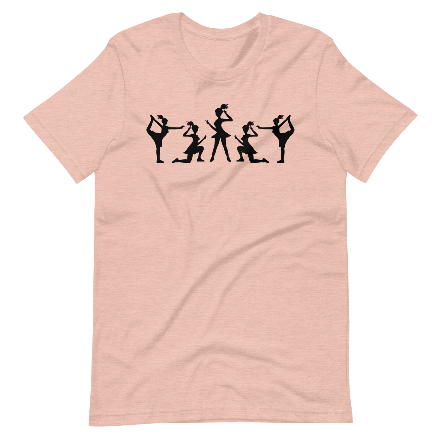 Cheerleading T-Shirt mit Multi-Logo-Design