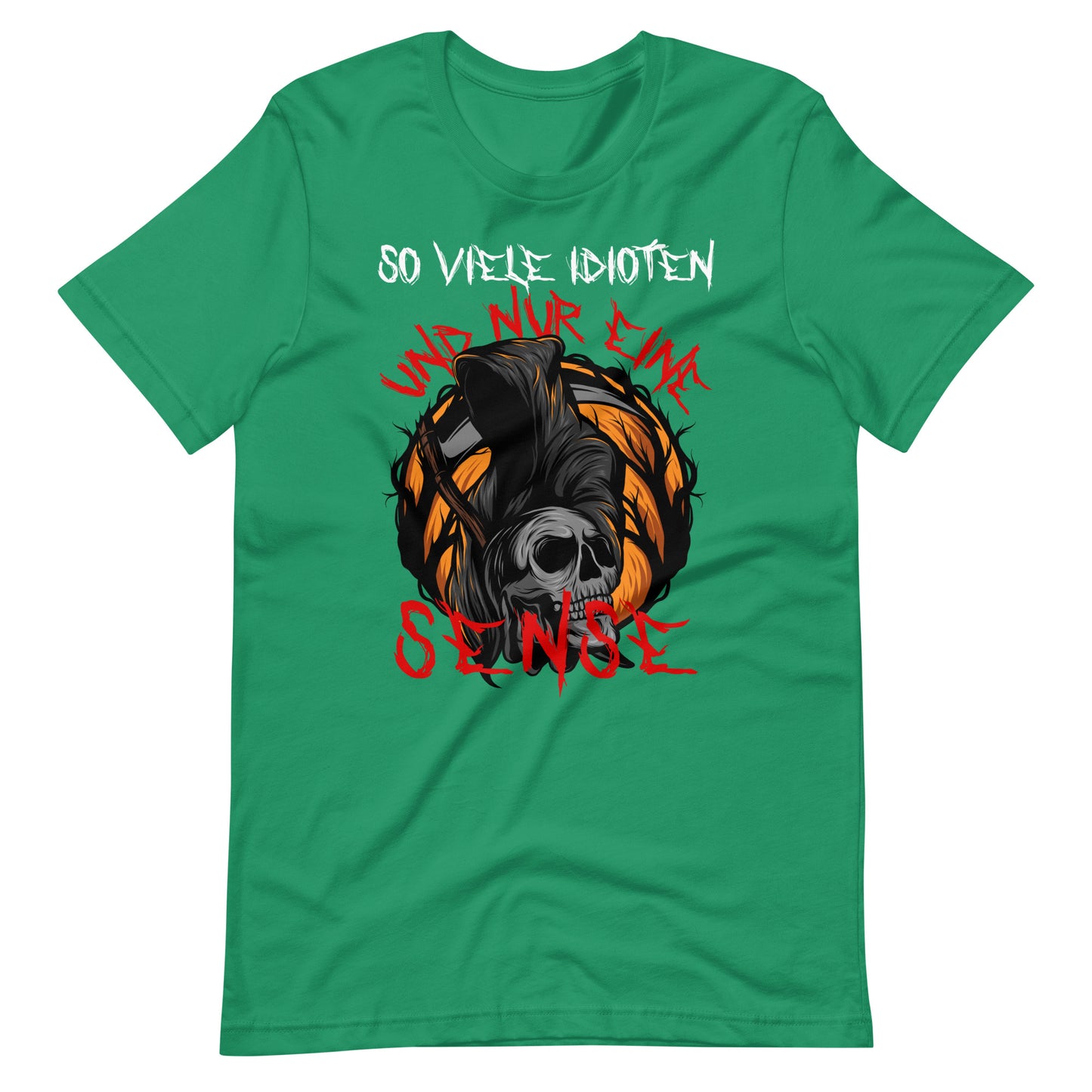 Halloween T-Shirt: So viele Idioten und nur eine Sense - Lustiger Grusel
