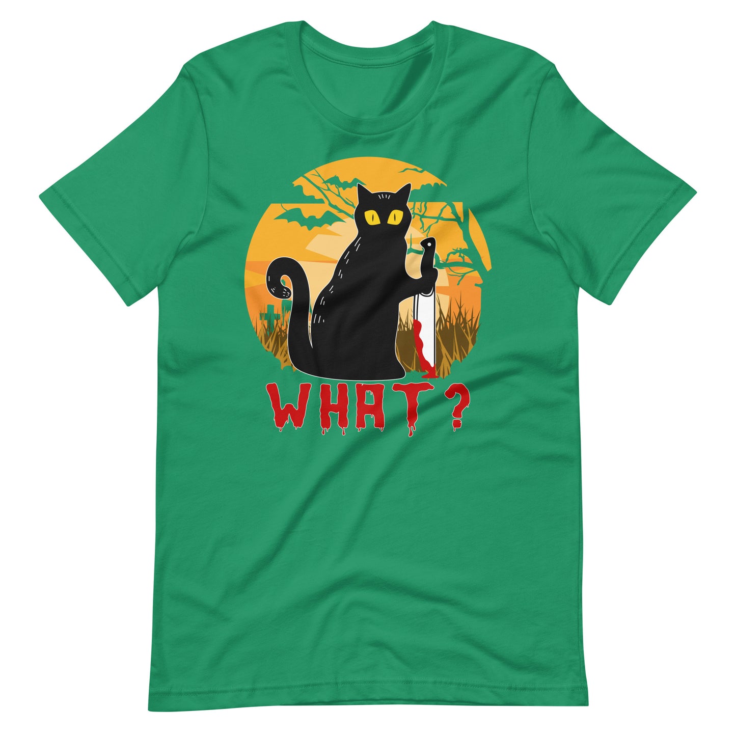 Halloween T-Shirt: WHAT. Katzen Horror - Gruselige Katzenträtsel