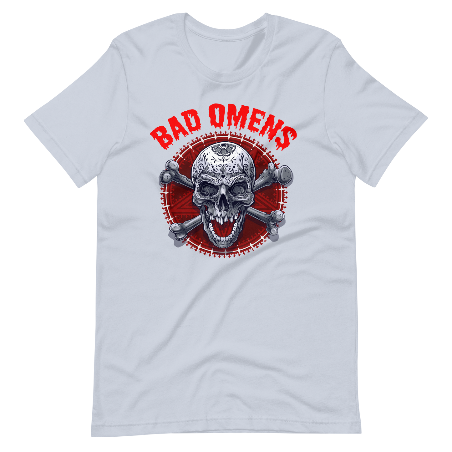Coole T-Shirt Bad Omens! Totenkopf Style! | Unheilvoller Look