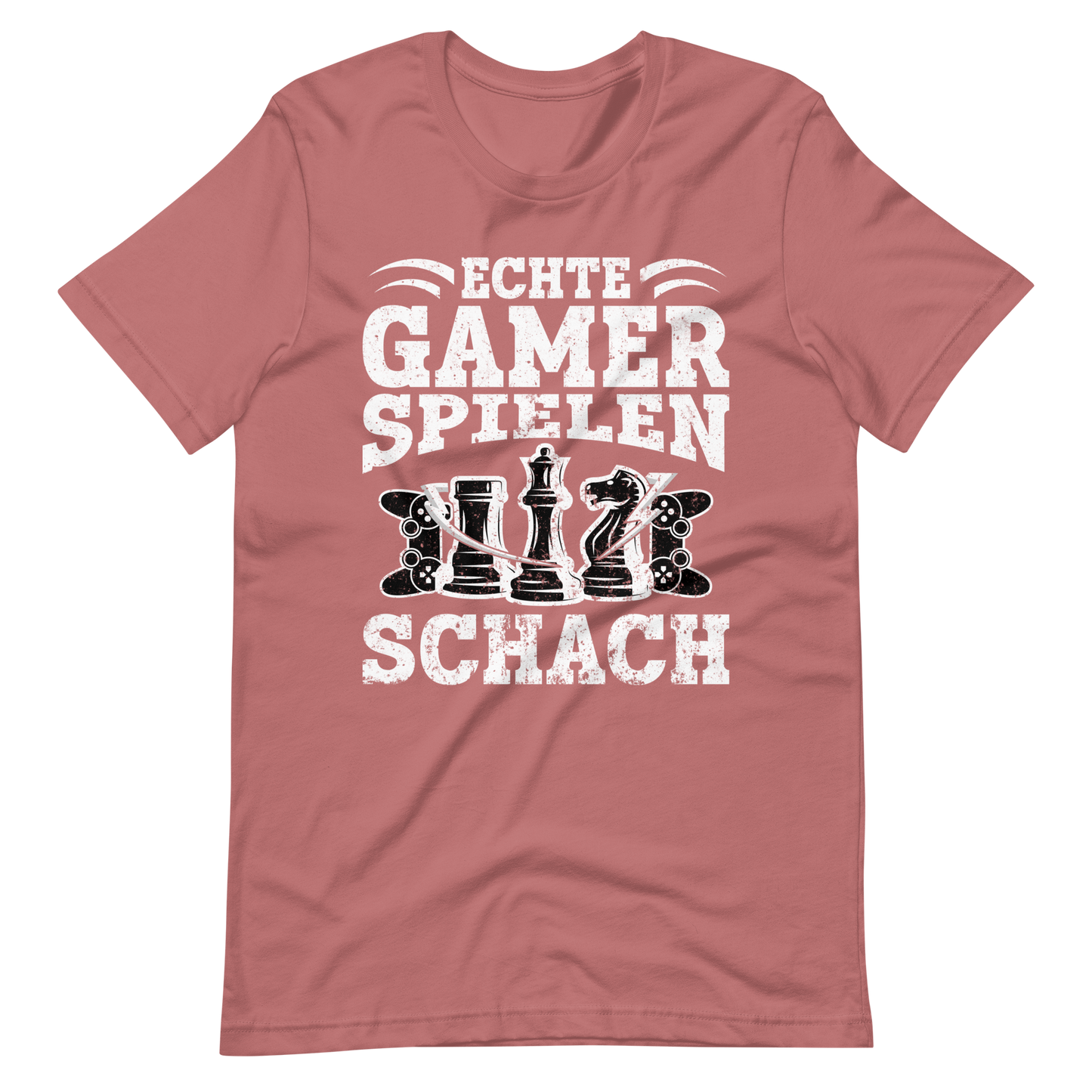 Echte Gamer Spielen Schach T-Shirt - Lustiges Geschenk für Schachspieler