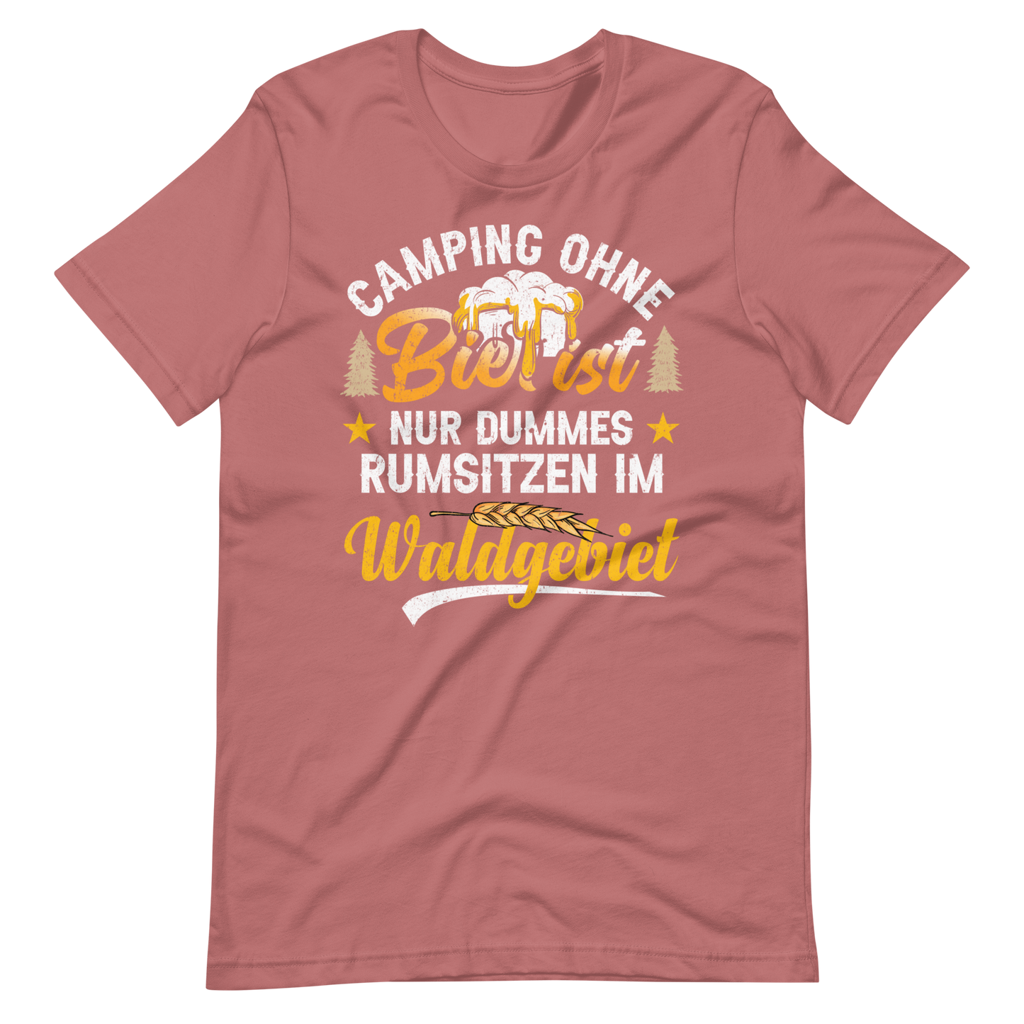 Camping T-Shirt mit witzigem Spruch - Kein Bier, kein Spaß