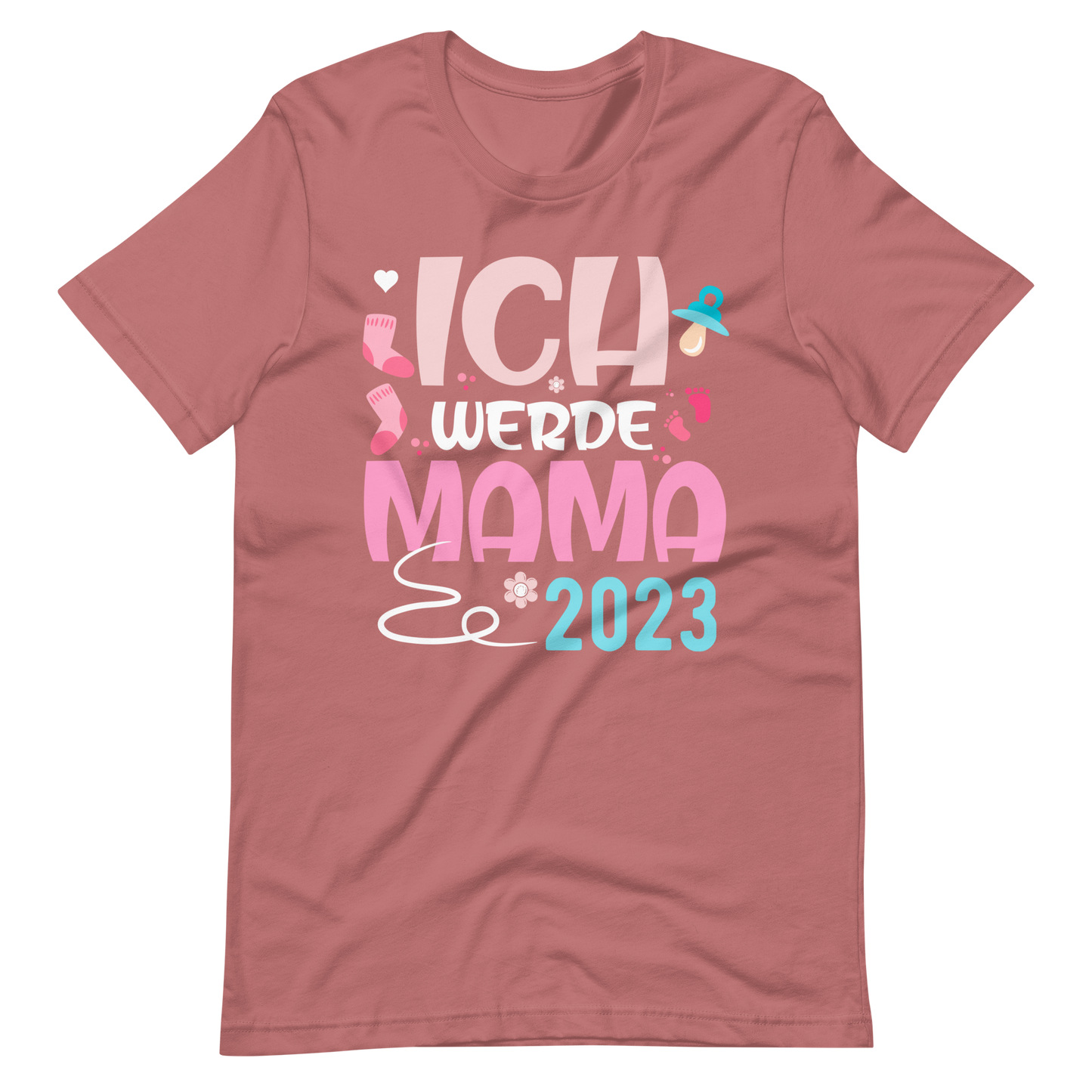 Lustiges T-Shirt "Ich werde Mama - 2023" für werdende Mütter