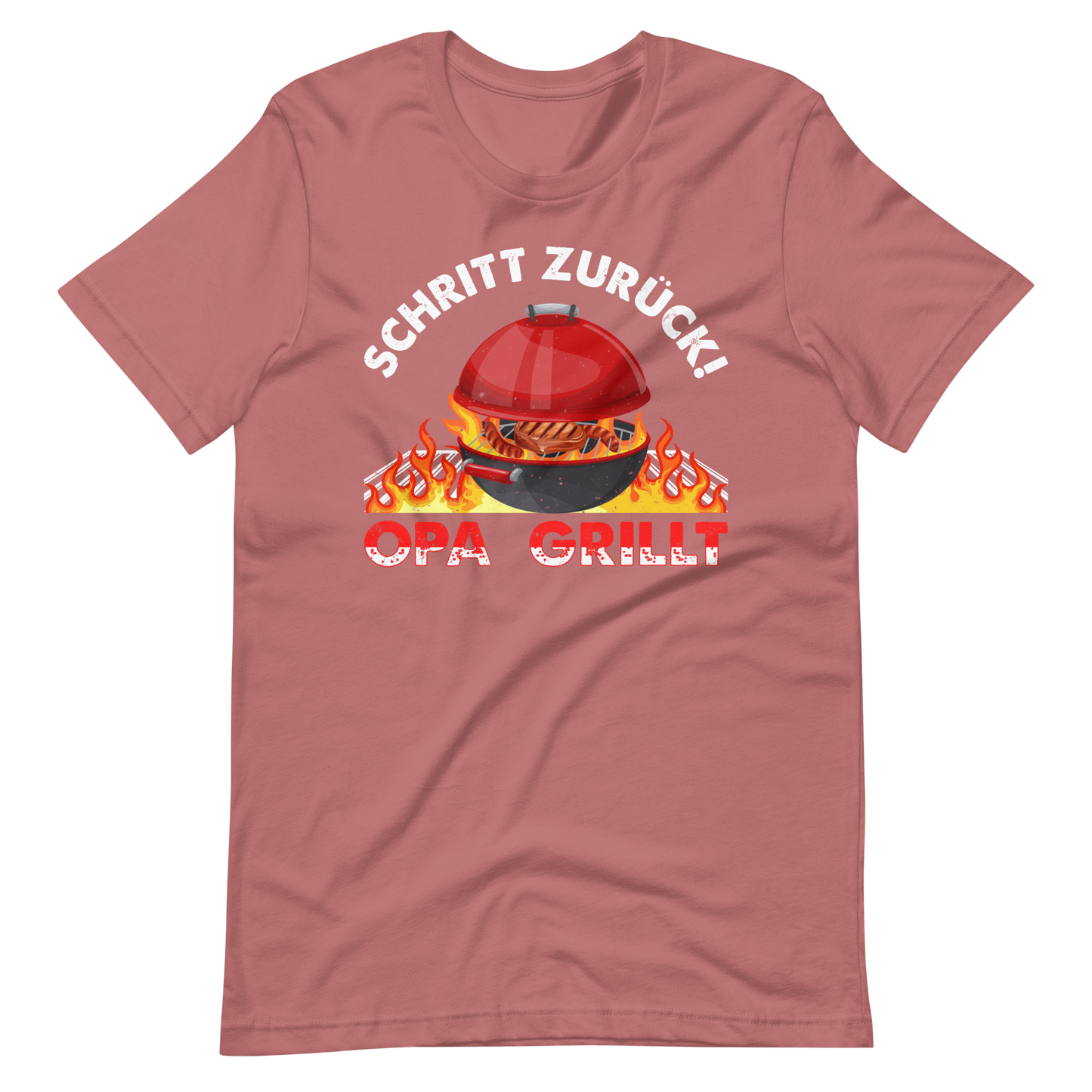 Schritt zurück! OPA grillt T-Shirt