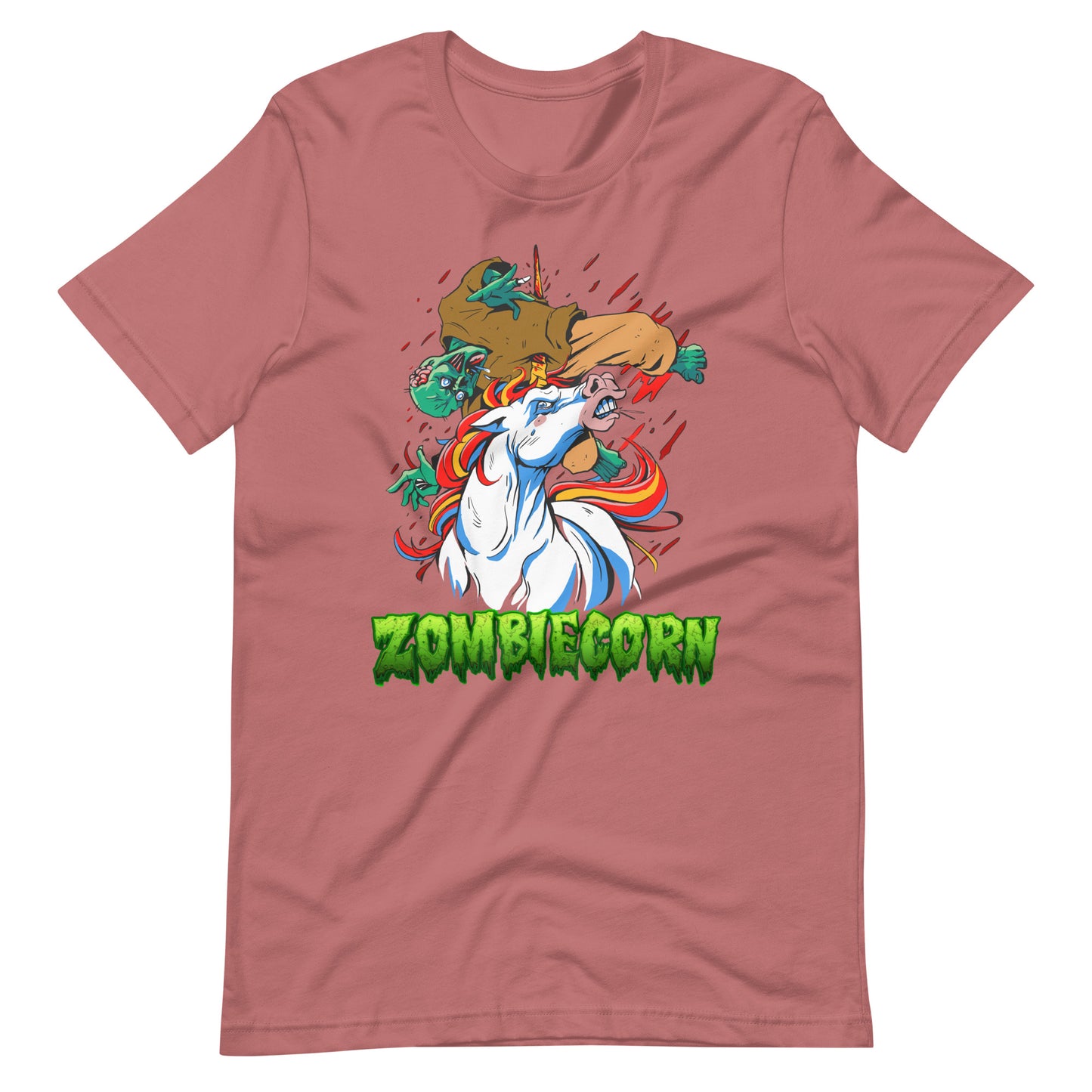 Halloween T-Shirt: Zombiecorn - Lustiges Grusel-Unicorn
