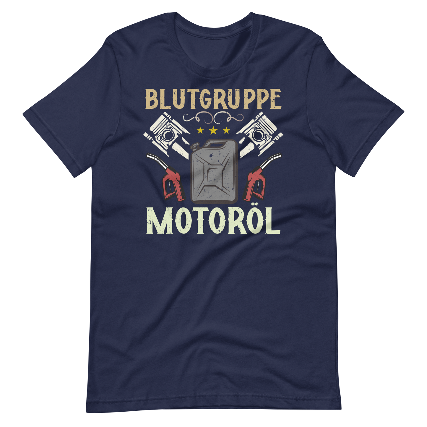 Blutgruppe Motoröl T-Shirt - Lustiges Geschenk für Auto-Enthusiasten