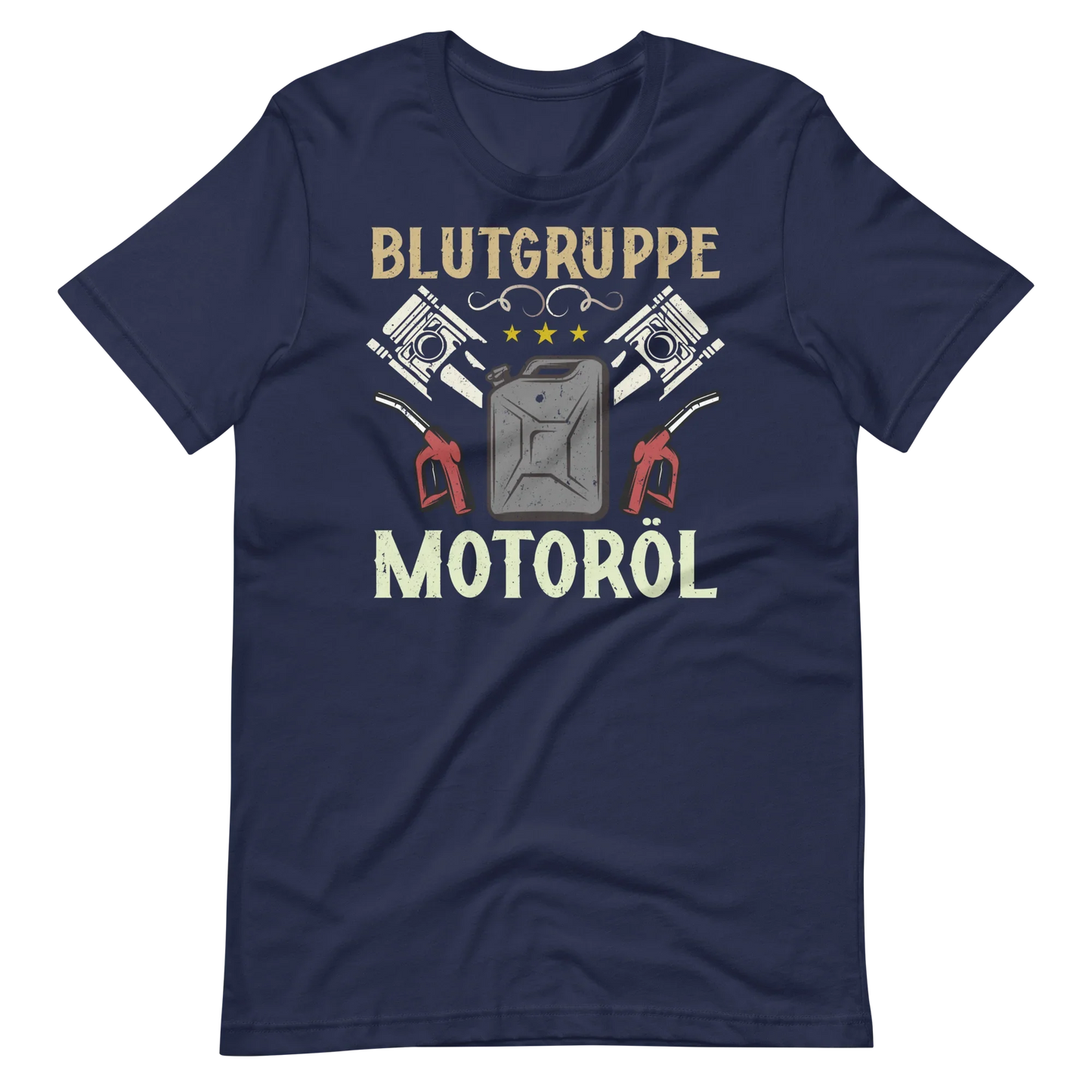 Blutgruppe Motoröl T-Shirt - Lustiges Geschenk für Auto-Enthusiasten