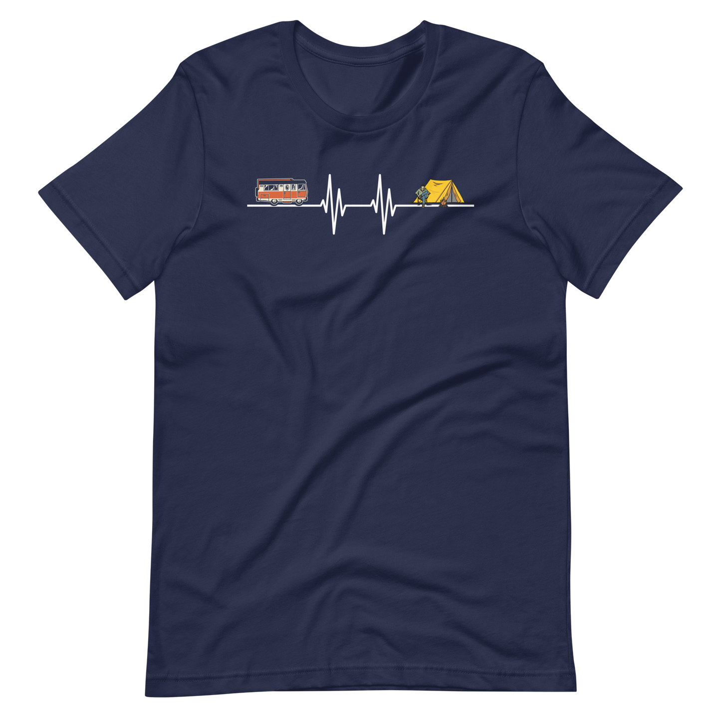 Mein Herz schlägt für Camping T-Shirt - Perfekt für Outdoor-Fans!