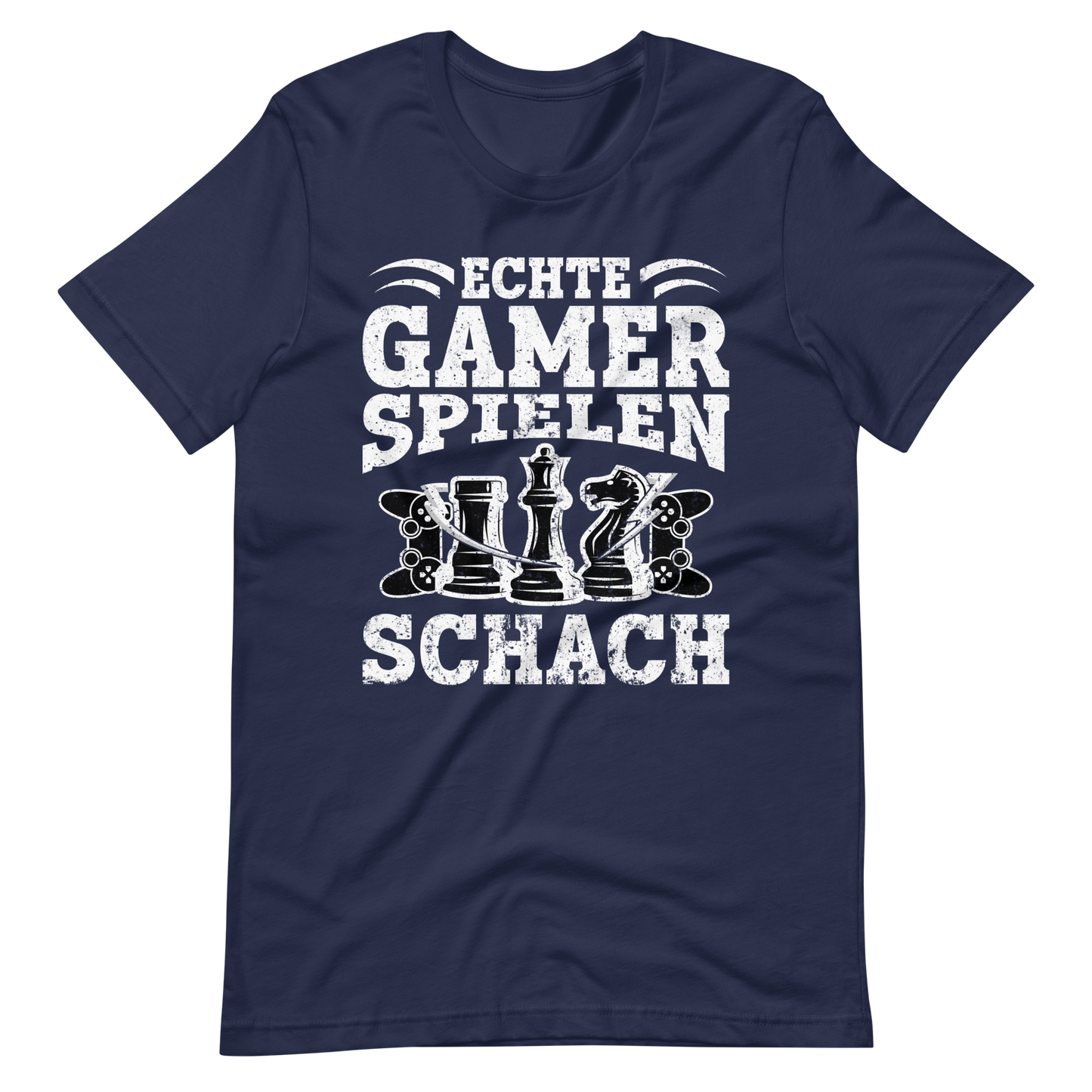 Echte Gamer Spielen Schach T-Shirt - Lustiges Geschenk für Schachspieler