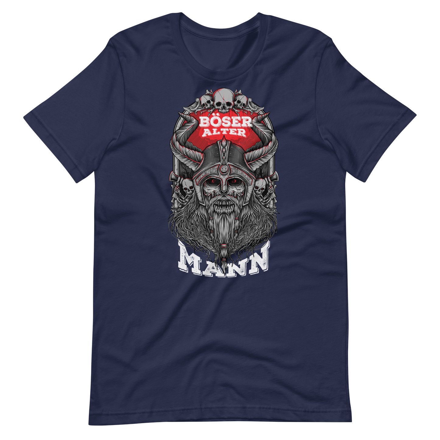 Lustiges T-Shirt "Böser alter Mann! Viking Style!"