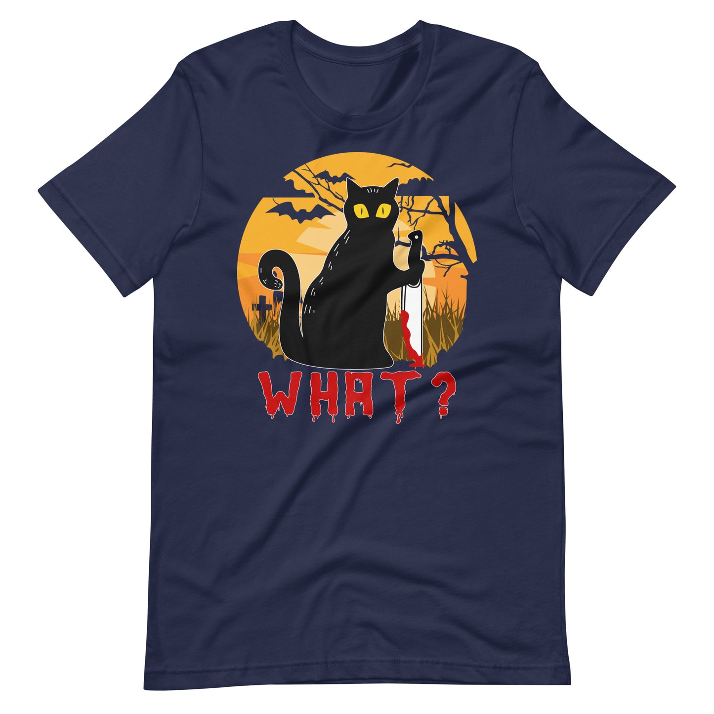 Halloween T-Shirt: WHAT. Katzen Horror - Gruselige Katzenträtsel