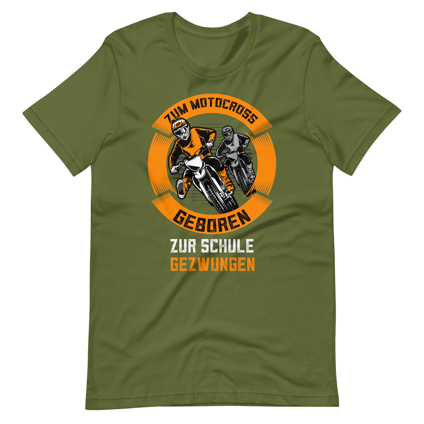 Vintage Motocross T-Shirt - Zum Motocross geboren, zur Schule gezwungen!
