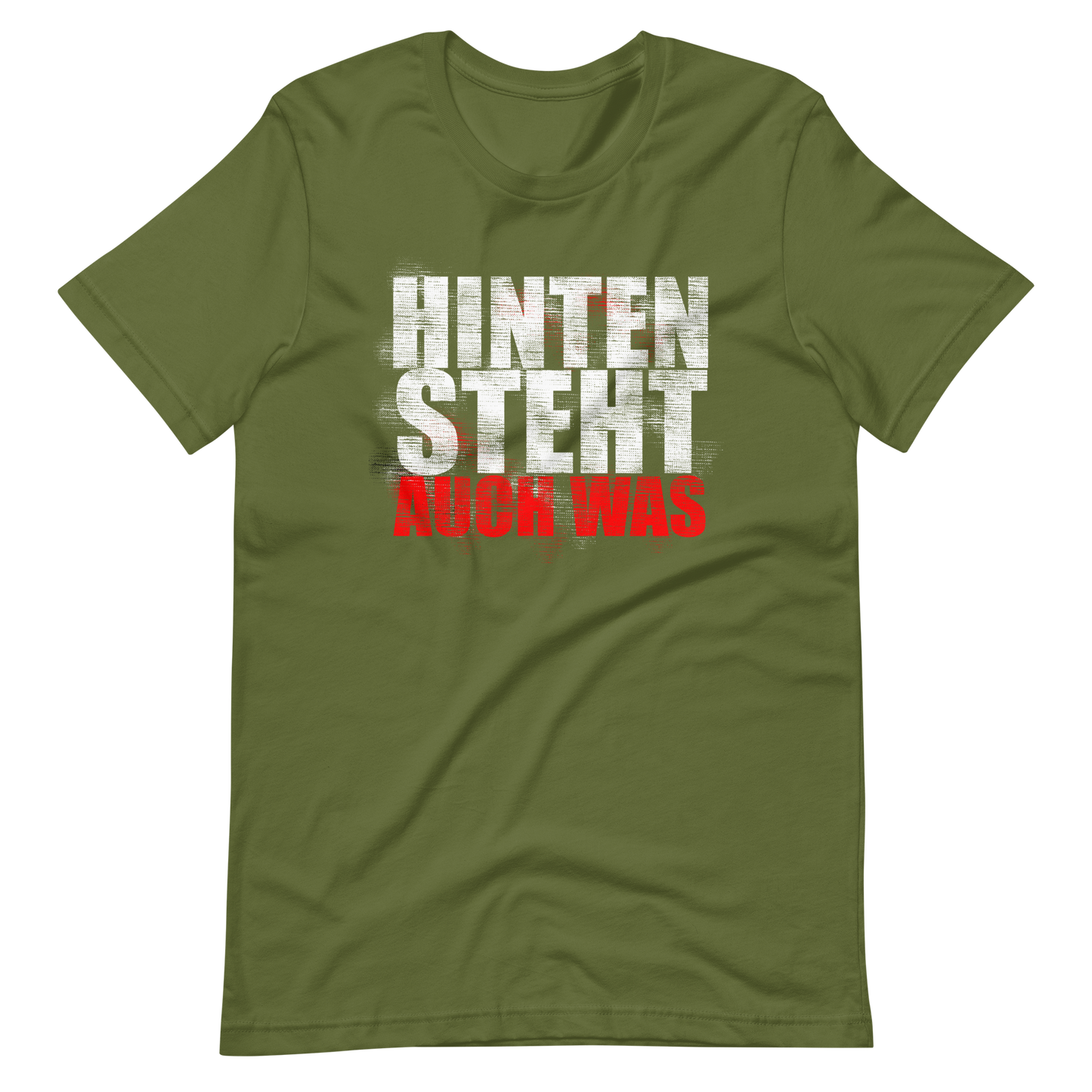 Lustiges T-Shirt "Hinten auch was!" | Witziger Slogan