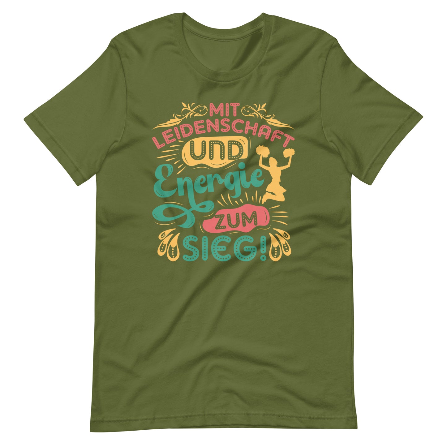 Erobere die Bühne des Lebens: Mit Leidenschaft und Energie zum Sieg! Inspirierendes Cheerleader T-Shirt