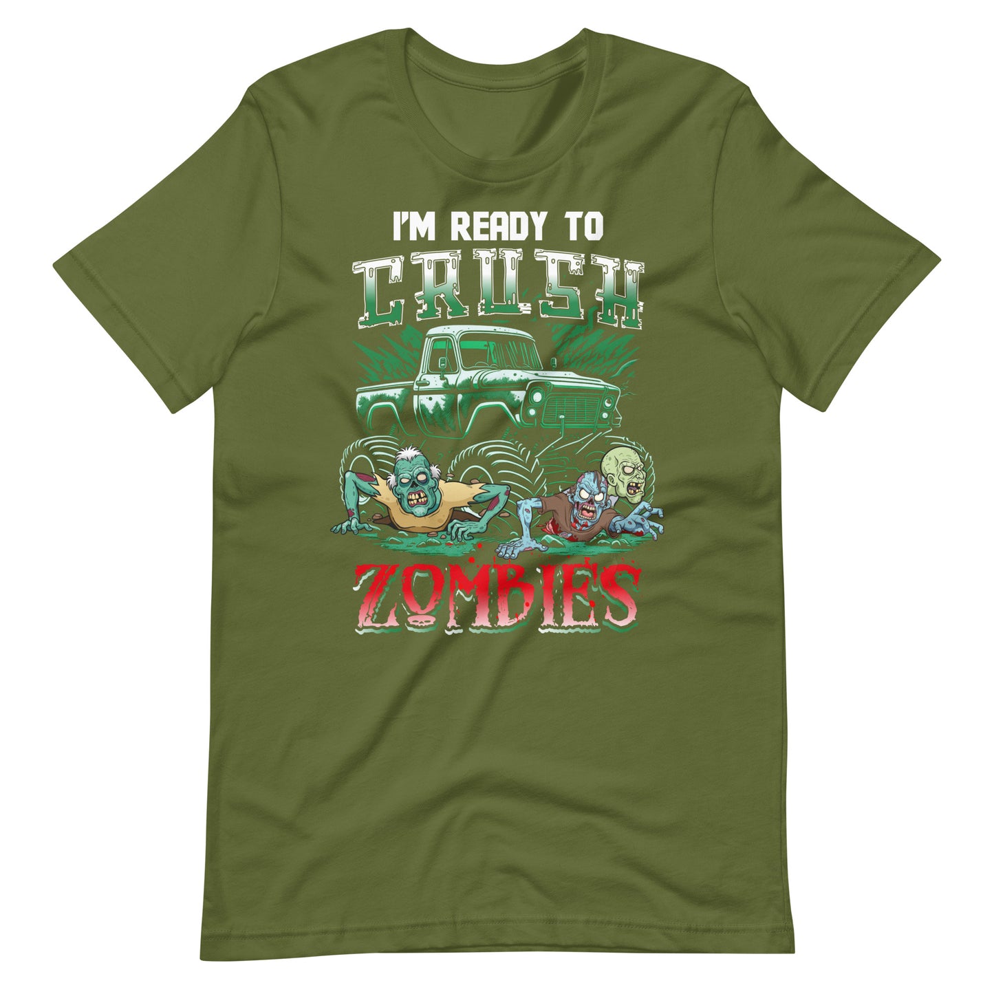 Halloween T-Shirt: I am ready to CRUSH Zombies - Gruseliges Statement"
