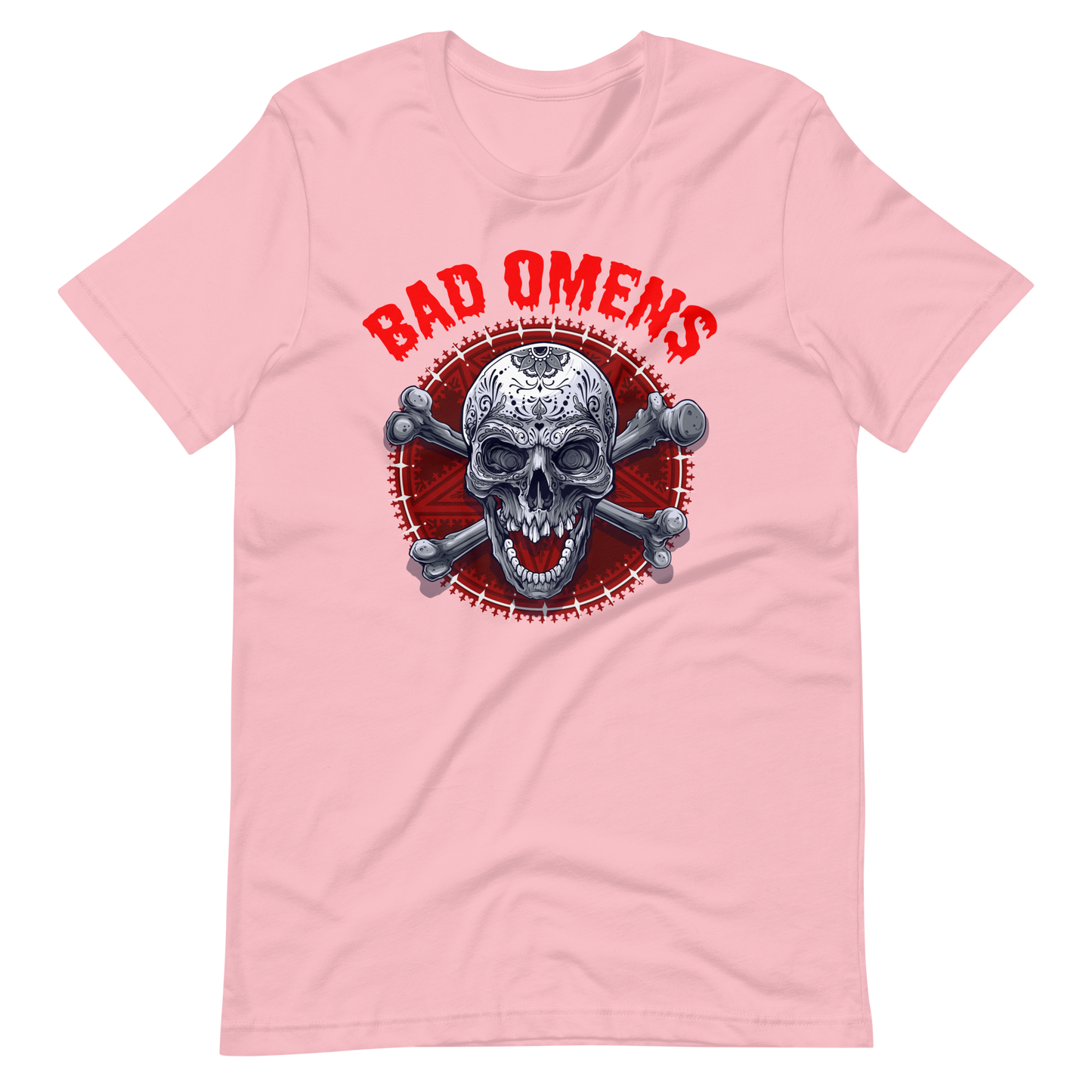 Coole T-Shirt Bad Omens! Totenkopf Style! | Unheilvoller Look