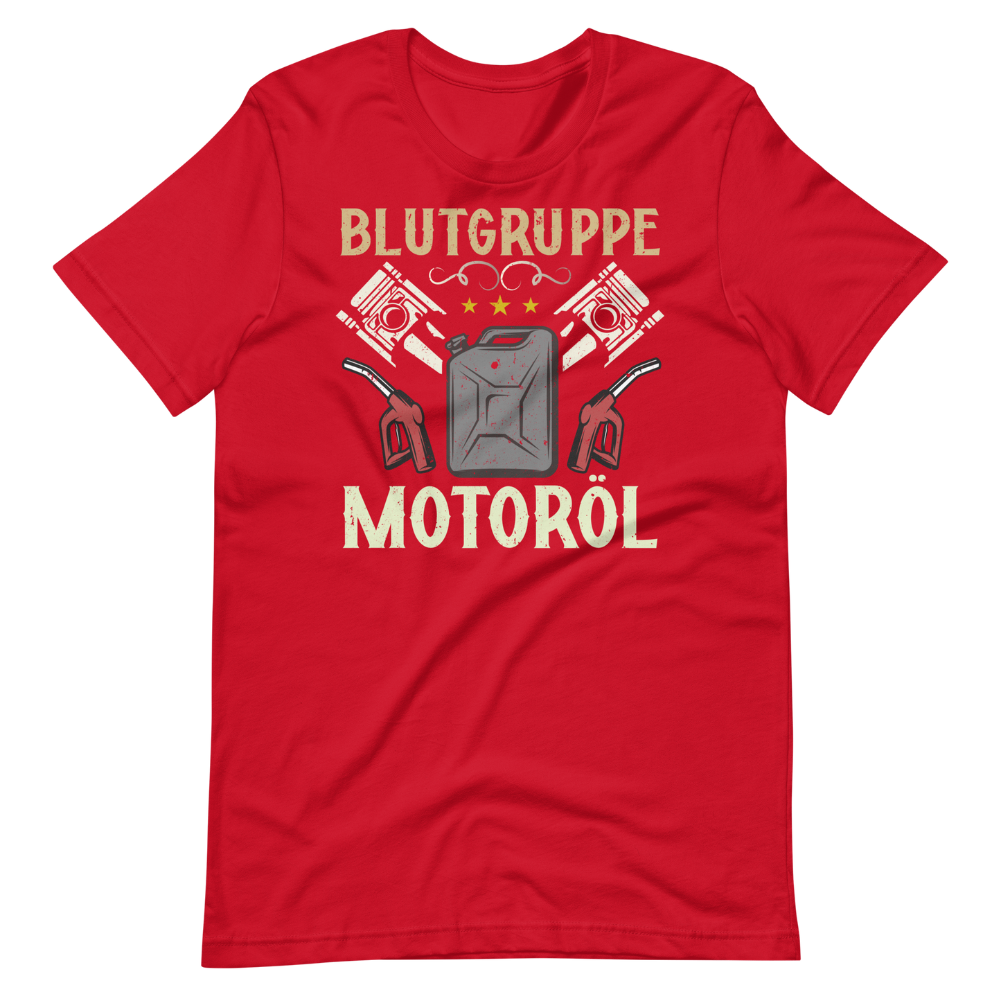Blutgruppe Motoröl T-Shirt - Lustiges Geschenk für Auto-Enthusiasten