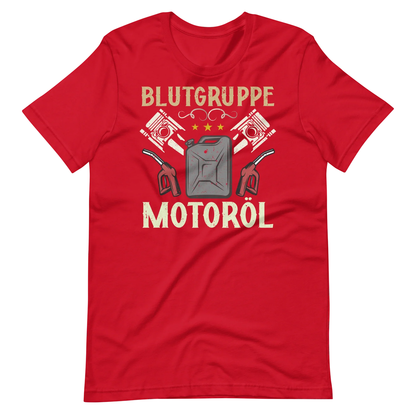 Blutgruppe Motoröl T-Shirt - Lustiges Geschenk für Auto-Enthusiasten