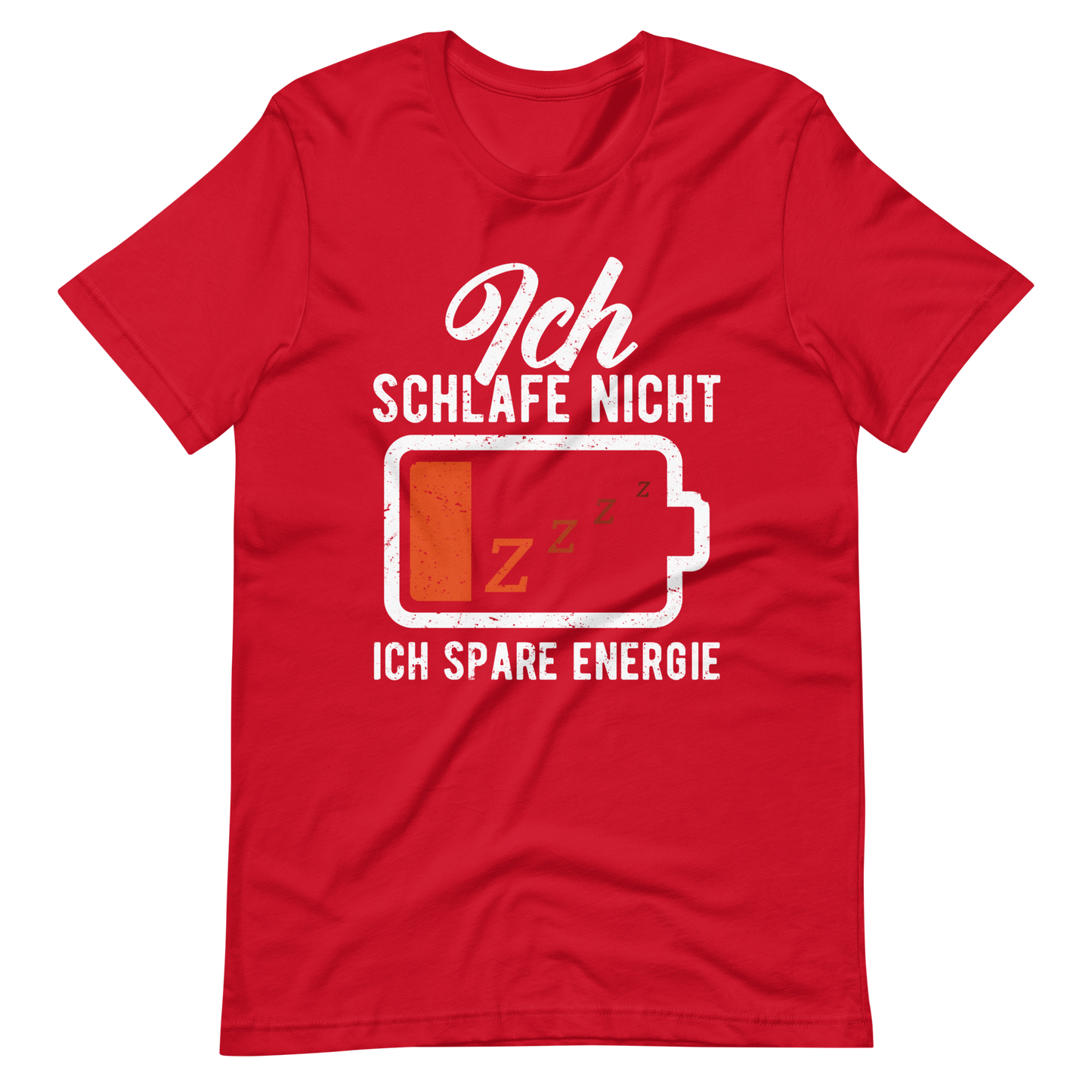 Ich schlafe nicht T-Shirt - Spruch über Energie sparen