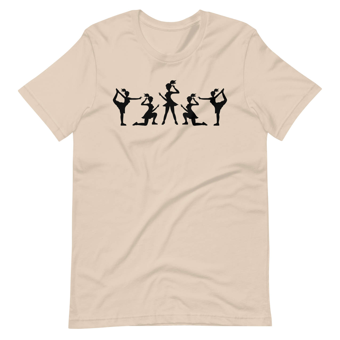 Cheerleading T-Shirt mit Multi-Logo-Design