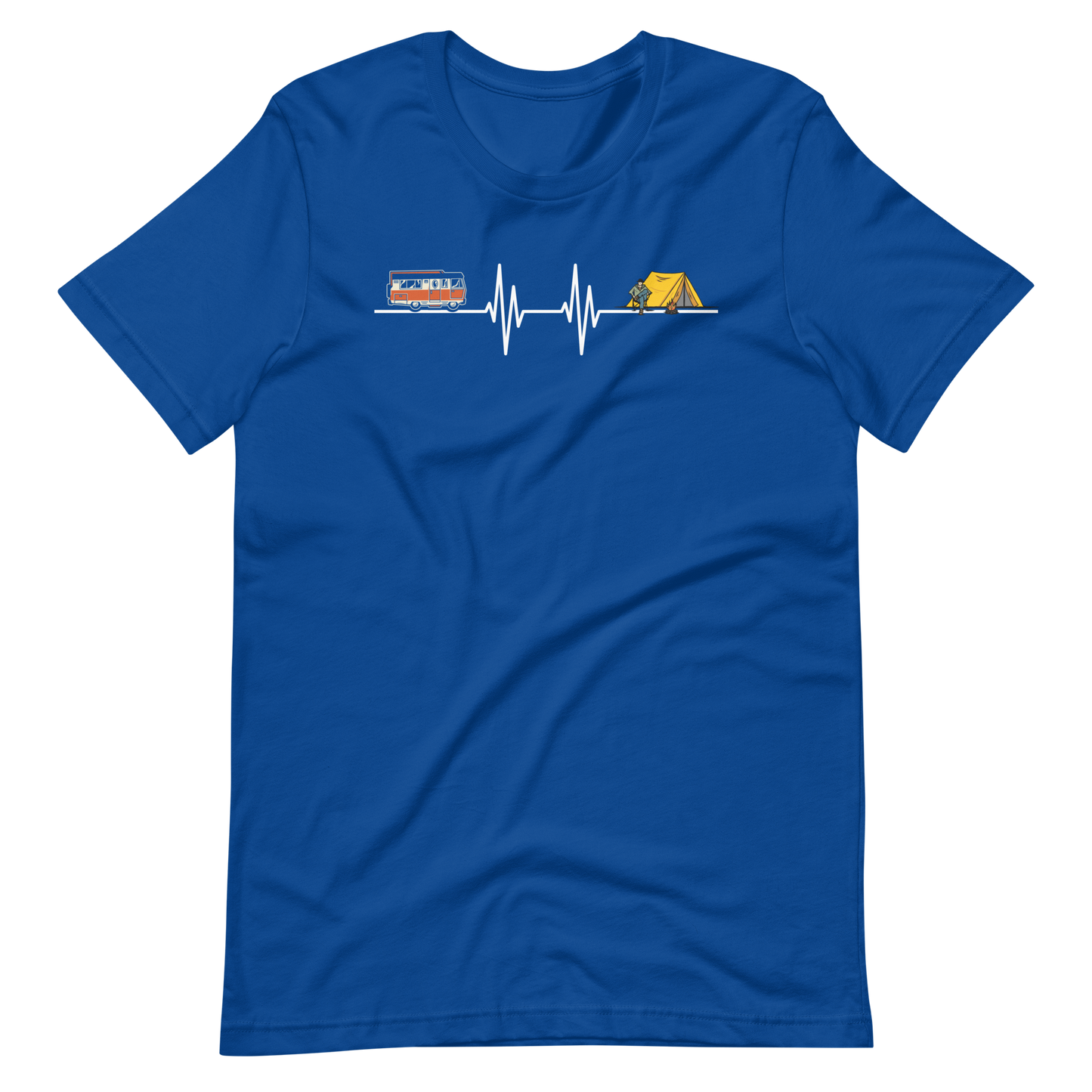 Mein Herz schlägt für Camping T-Shirt - Perfekt für Outdoor-Fans!