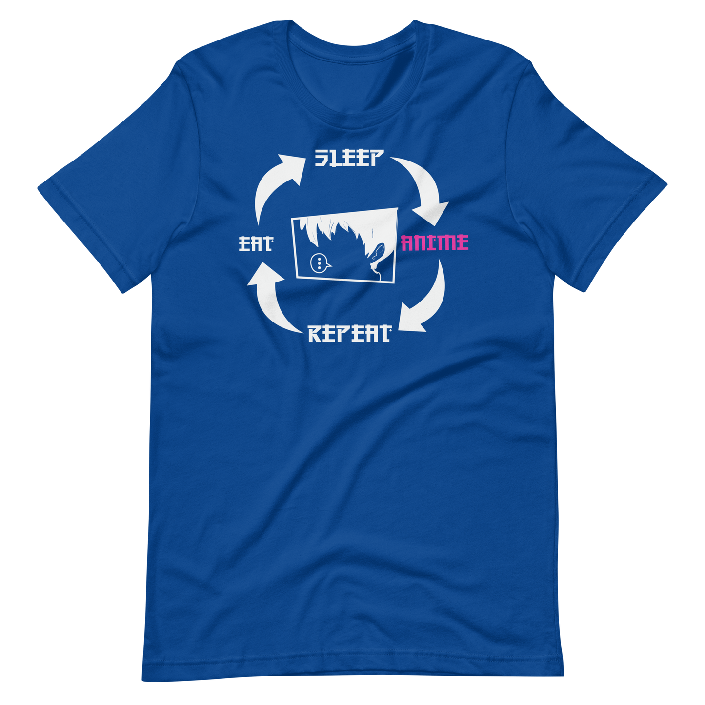 Eat, Sleep, Anime, Repeat! T-Shirt | Lustige Anime-Geschenke