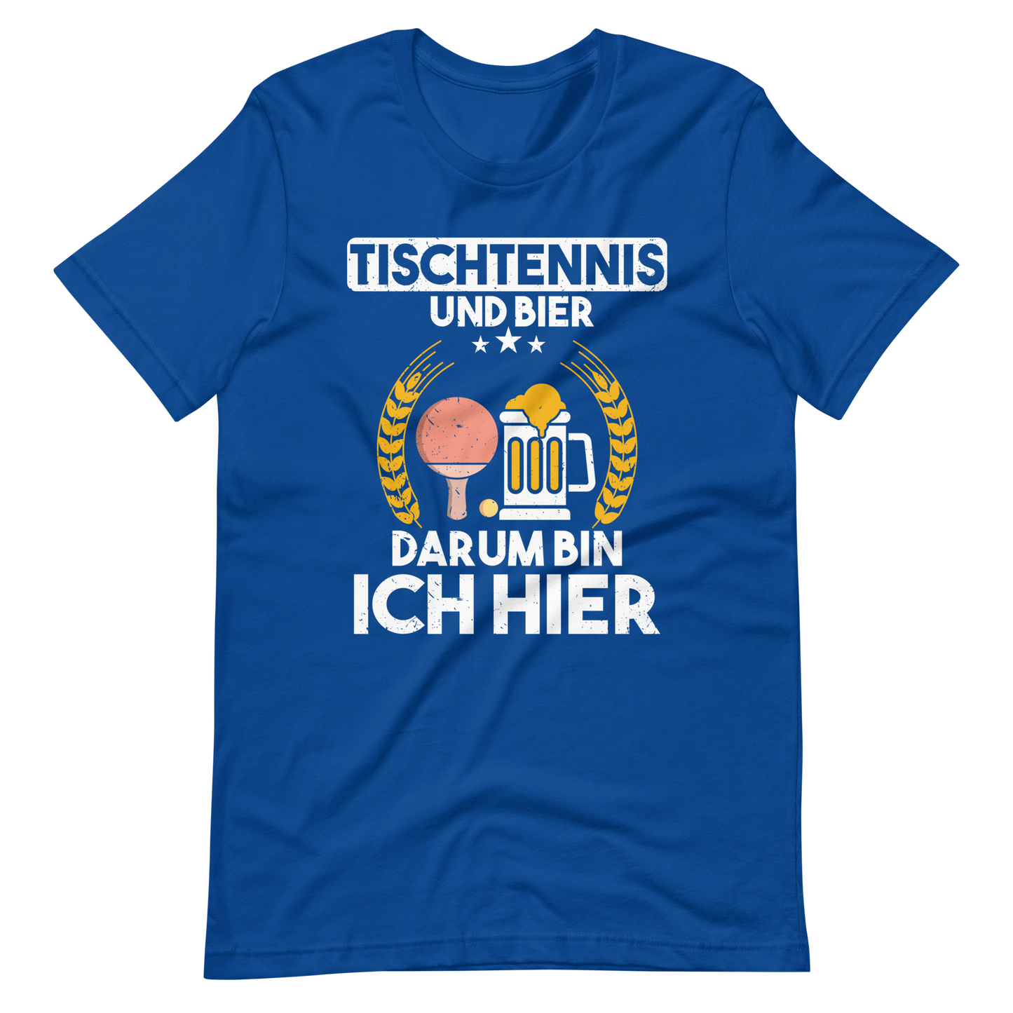 Tischtennis und Bier - Das perfekte Duo! Lustiges T-Shirt für Tischtennisfans