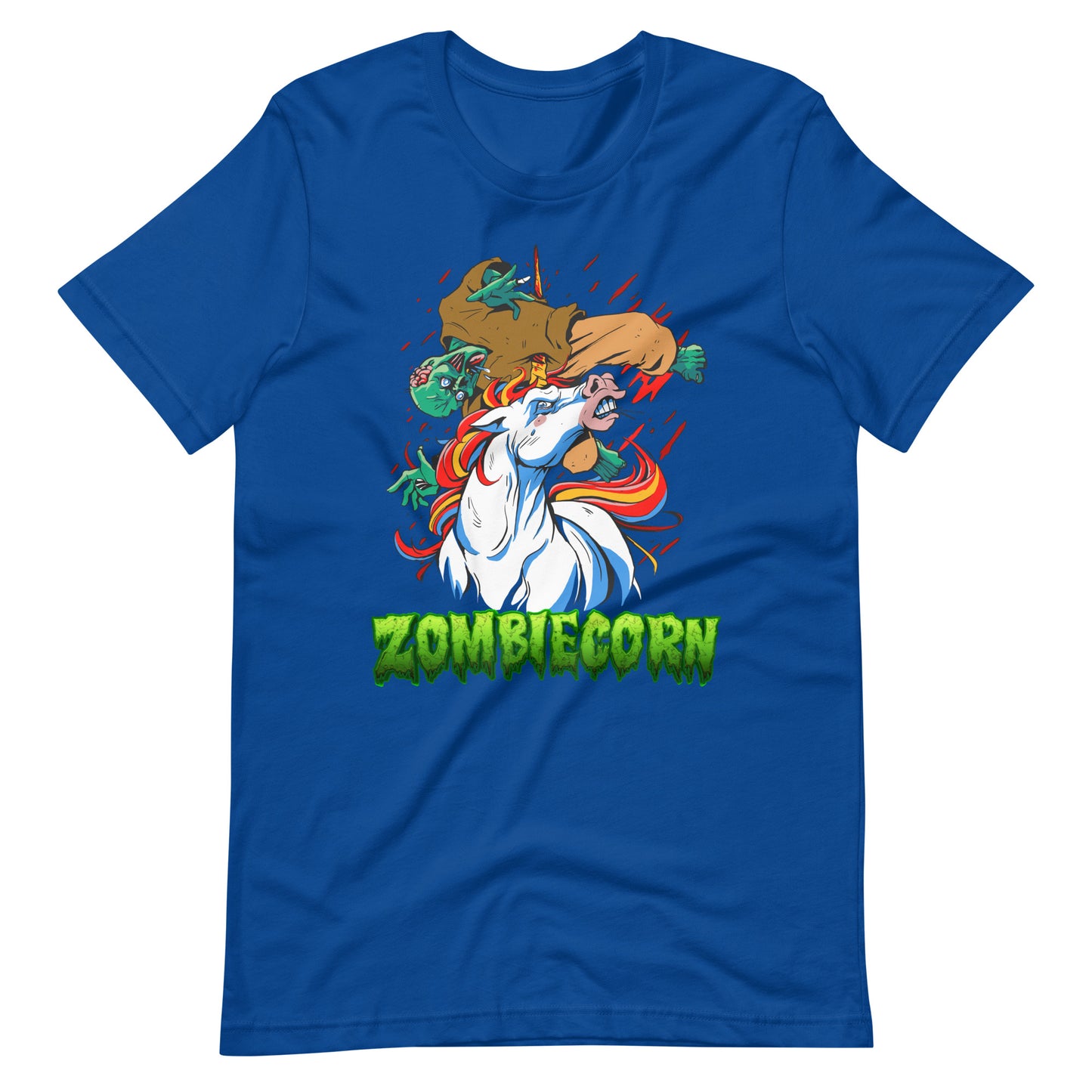 Halloween T-Shirt: Zombiecorn - Lustiges Grusel-Unicorn
